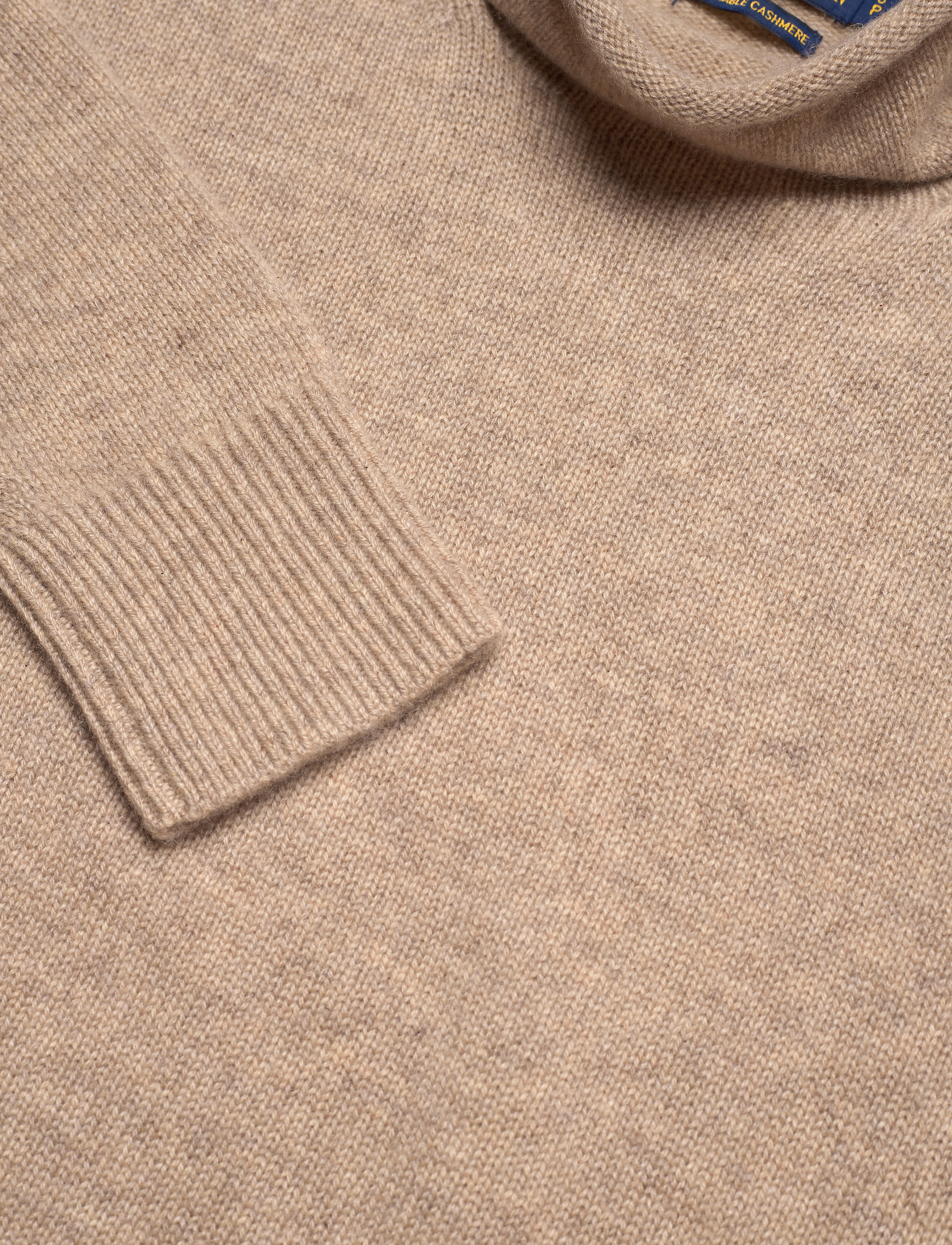 Polo Ralph Lauren - Washable Cashmere Rollneck Sweater - mushroom melange - 2