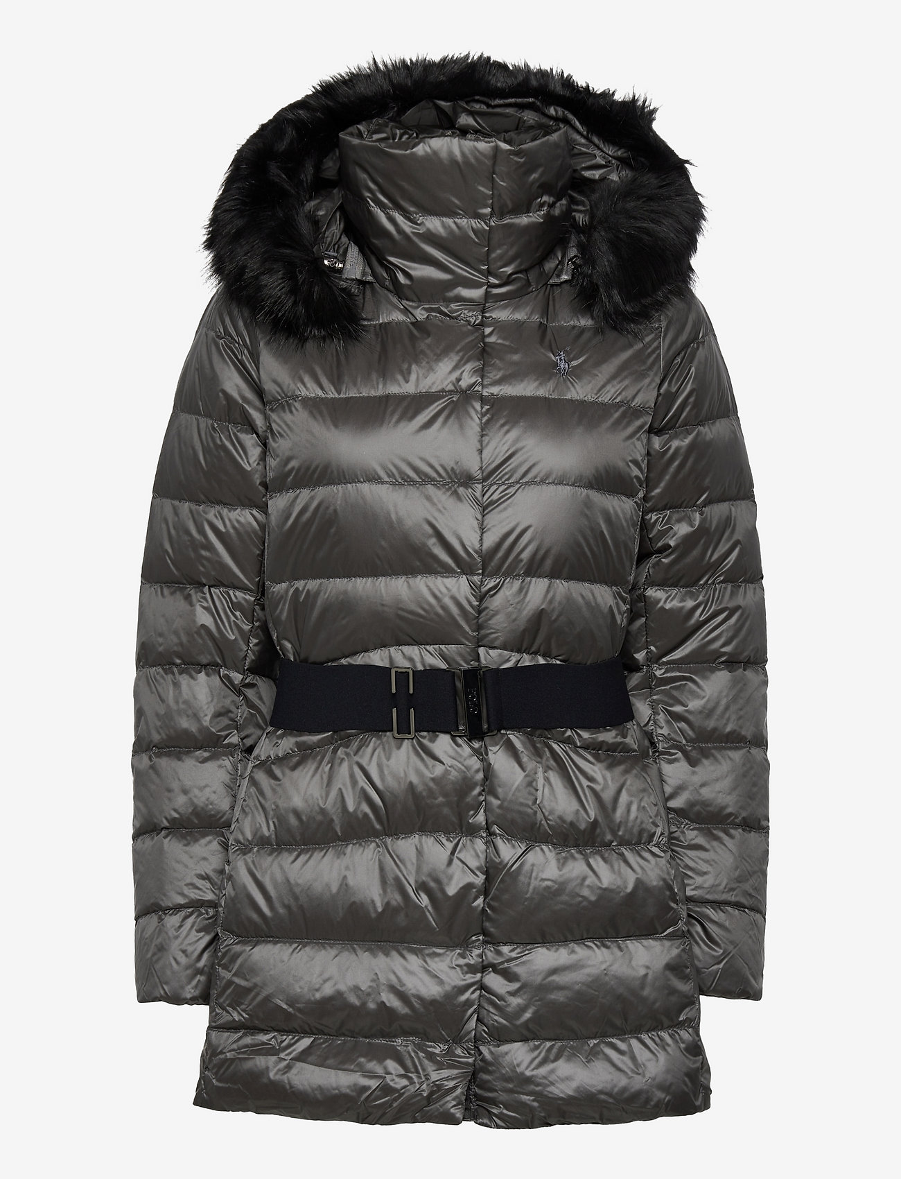 Polo Ralph Lauren - Water-Repellant Down Hooded Jacket - down- & padded jackets - magnum grey - 0