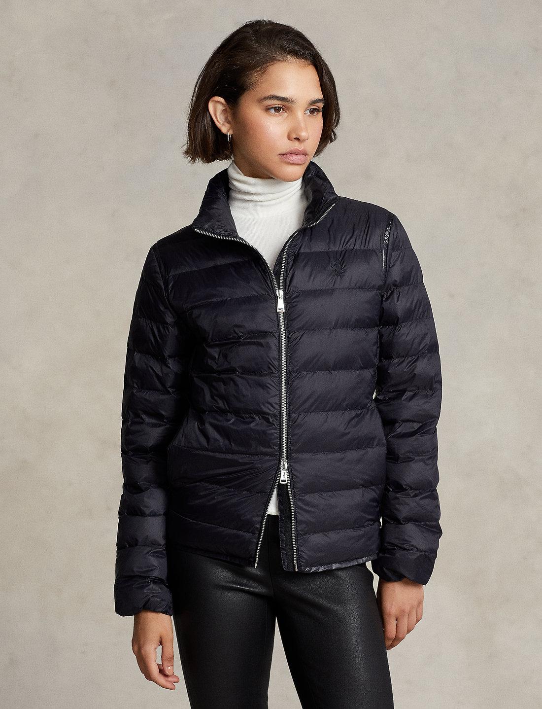 Polo quilted 2025 jacket womens