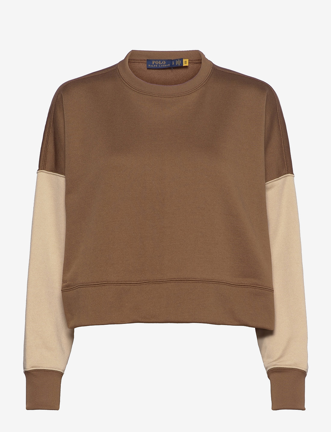 Polo Ralph Lauren Color blocked Cropped Fleece Sweatshirt