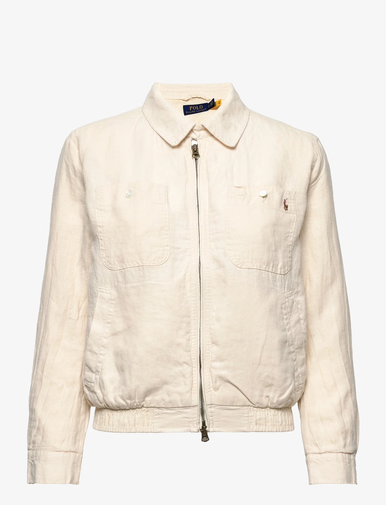 Polo Ralph Lauren - COTTON LINEN-LND-WDB - spring jackets - cream - 0