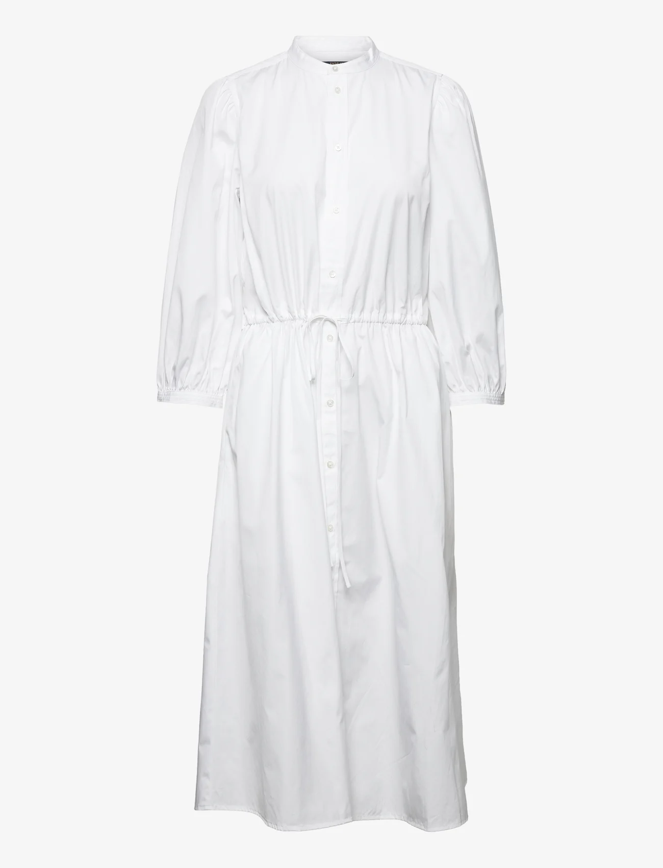 Polo Ralph Lauren - Cotton Broadcloth Dress - marškinių tipo suknelės - white - 0