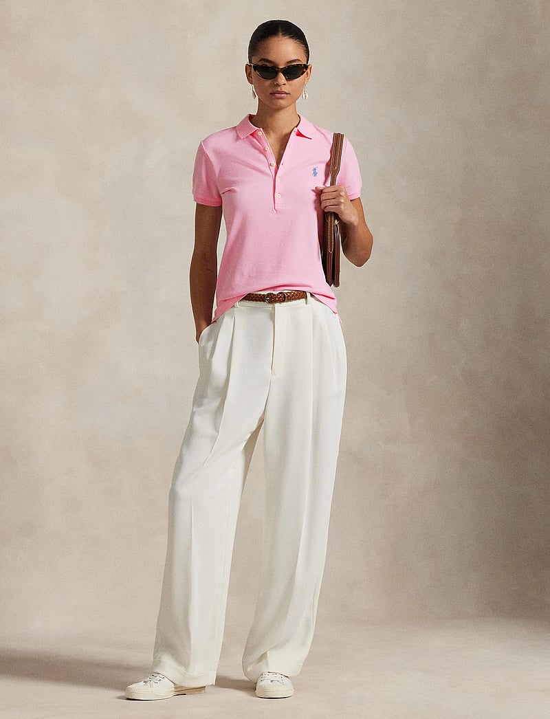 Polo Ralph Lauren - Slim Fit Stretch Polo Shirt - t-shirts & tops - carmel pink - 5