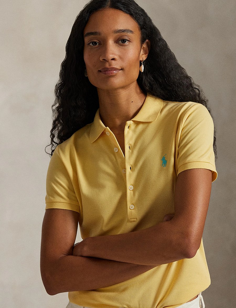 Polo Ralph Lauren - Slim Fit Stretch Polo Shirt - polos - corn yellow/c6103 - 3