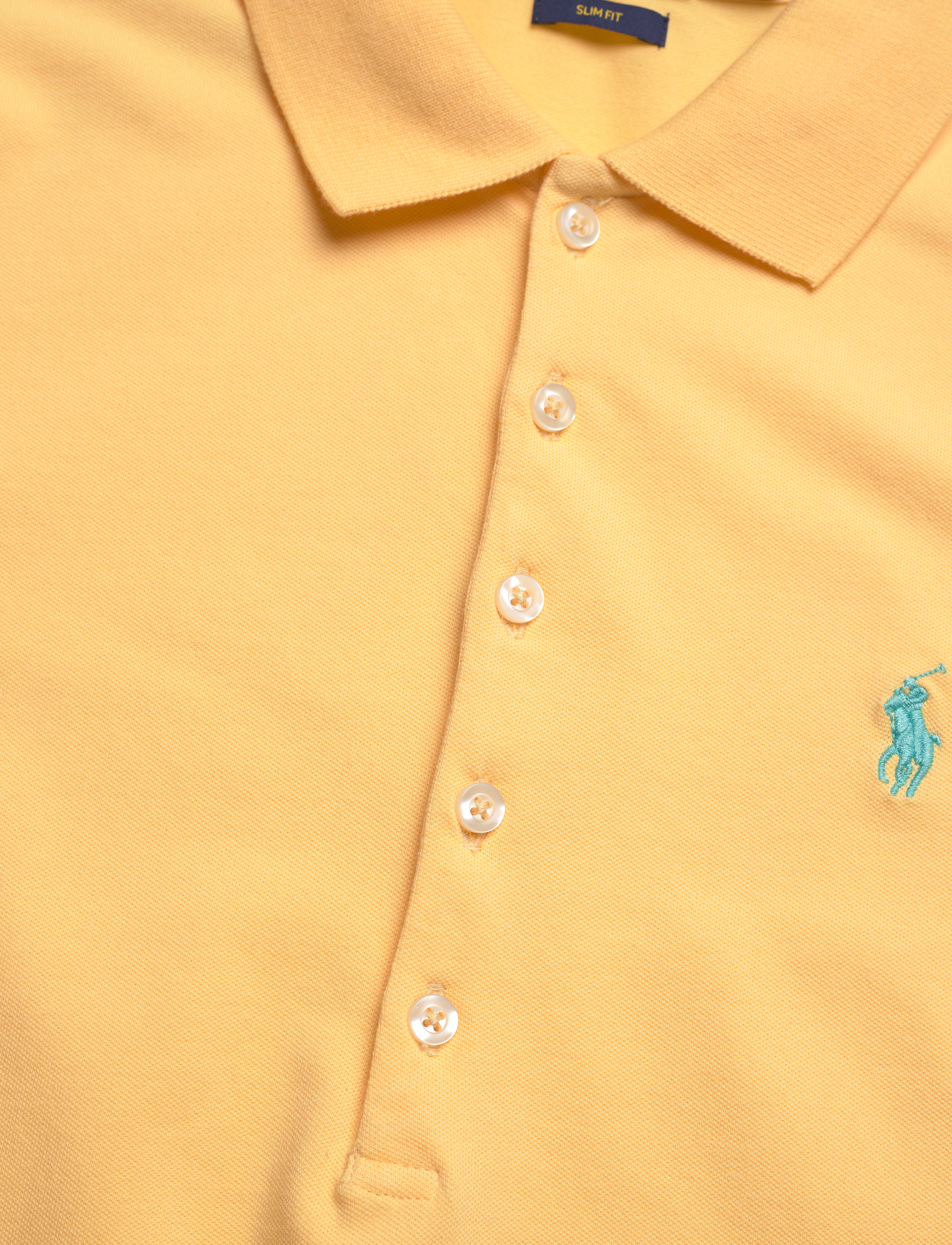 Polo Ralph Lauren - Slim Fit Stretch Polo Shirt - polos - corn yellow/c6103 - 5