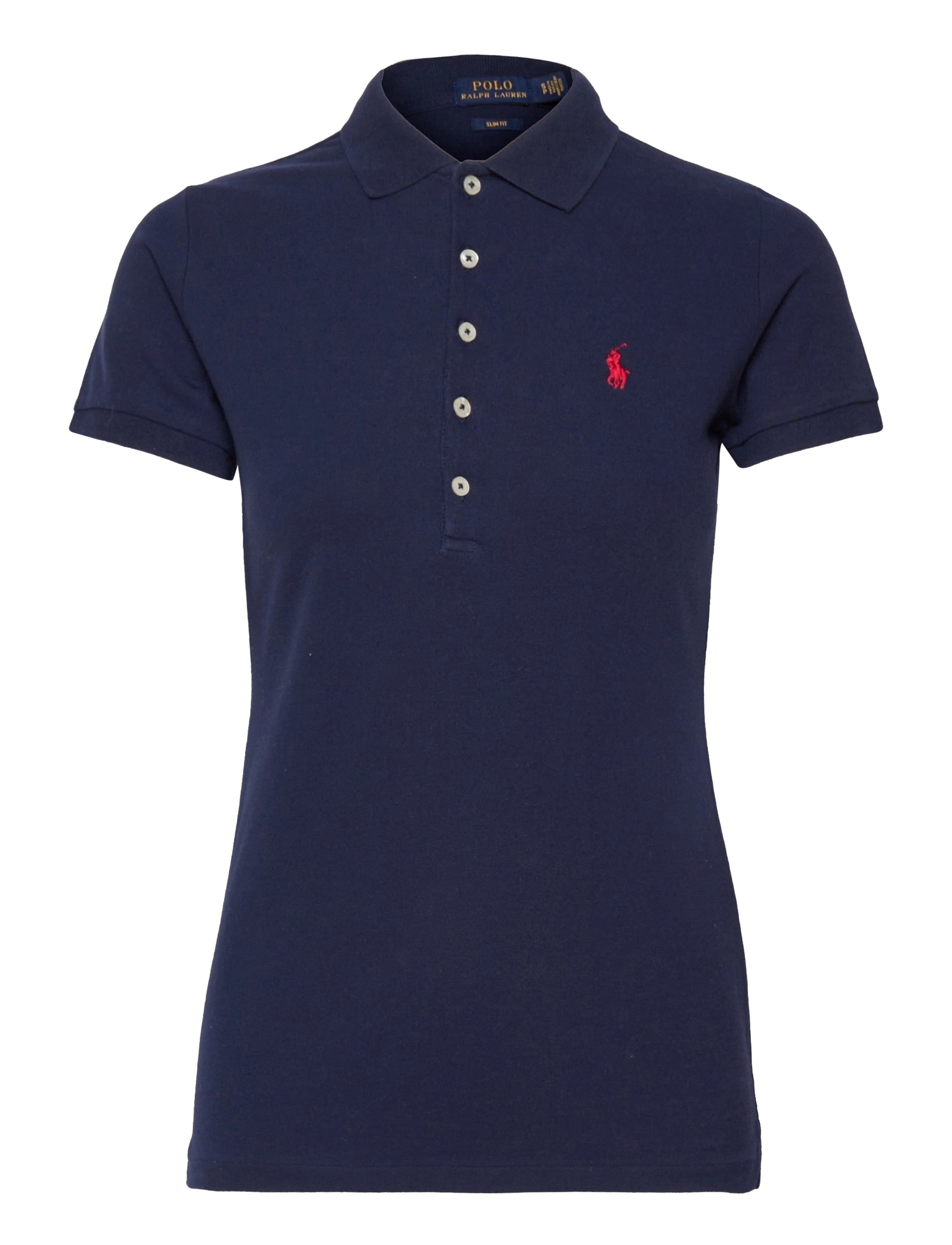 POLO RALPH LAUREN Slim Fit Stretch Polo Shirt Navy - S - Damen