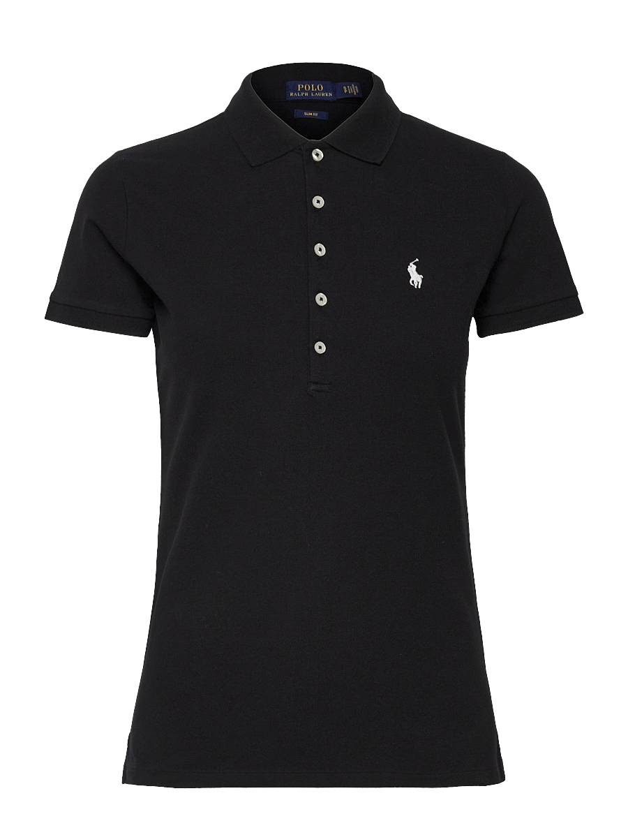 Polo Ralph Lauren - Slim Fit Stretch Polo Shirt - poloskjorter - polo black/white - 1