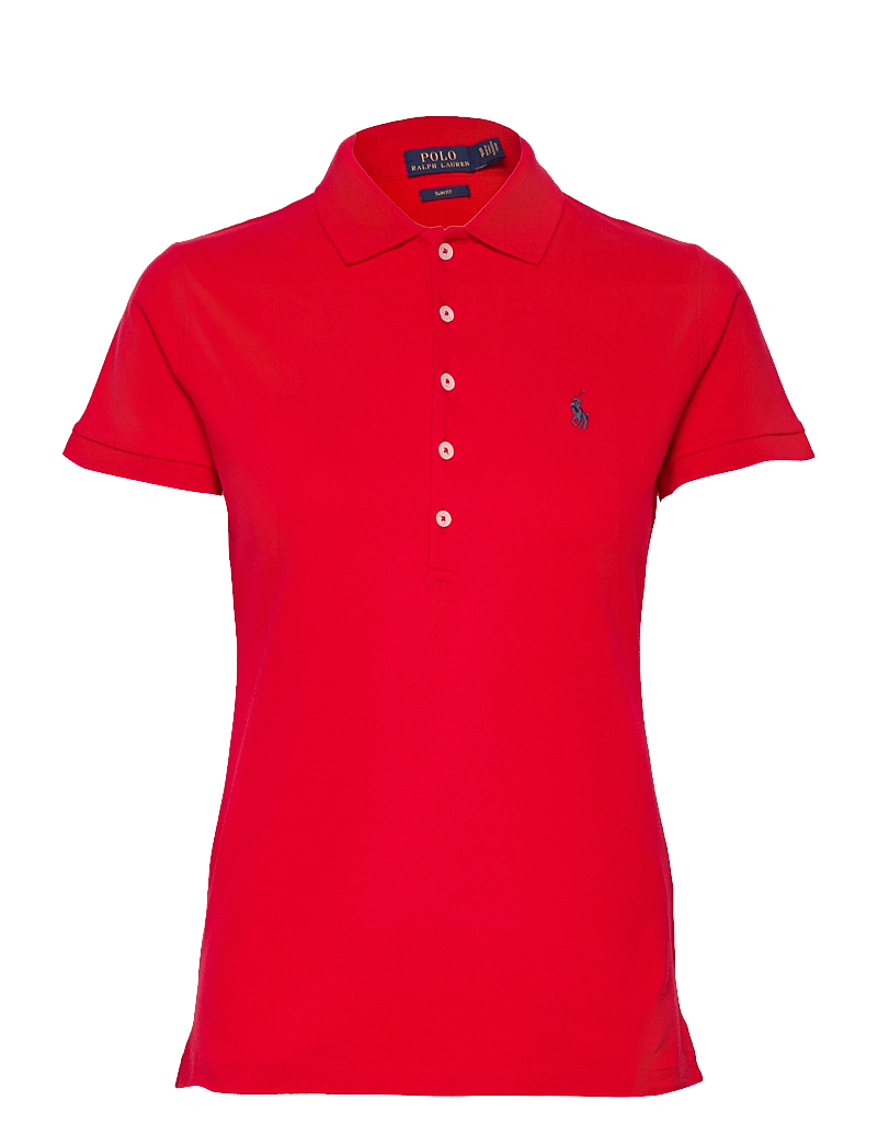 Polo Ralph Lauren - Slim Fit Stretch Polo Shirt - poloskjorter - rl2000 red/navy p - 0
