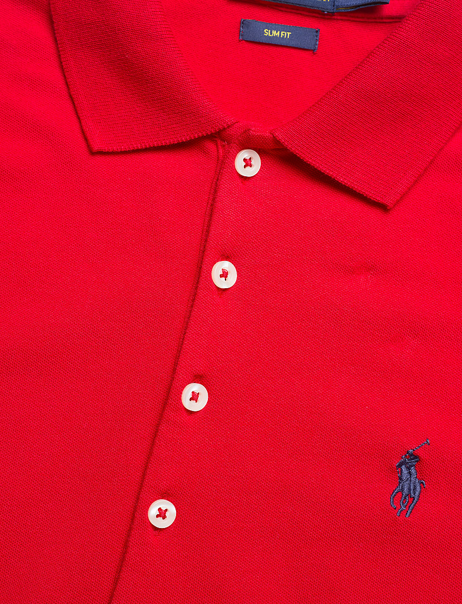 Polo Ralph Lauren - Slim Fit Stretch Polo Shirt - poloskjorter - rl2000 red/navy p - 2