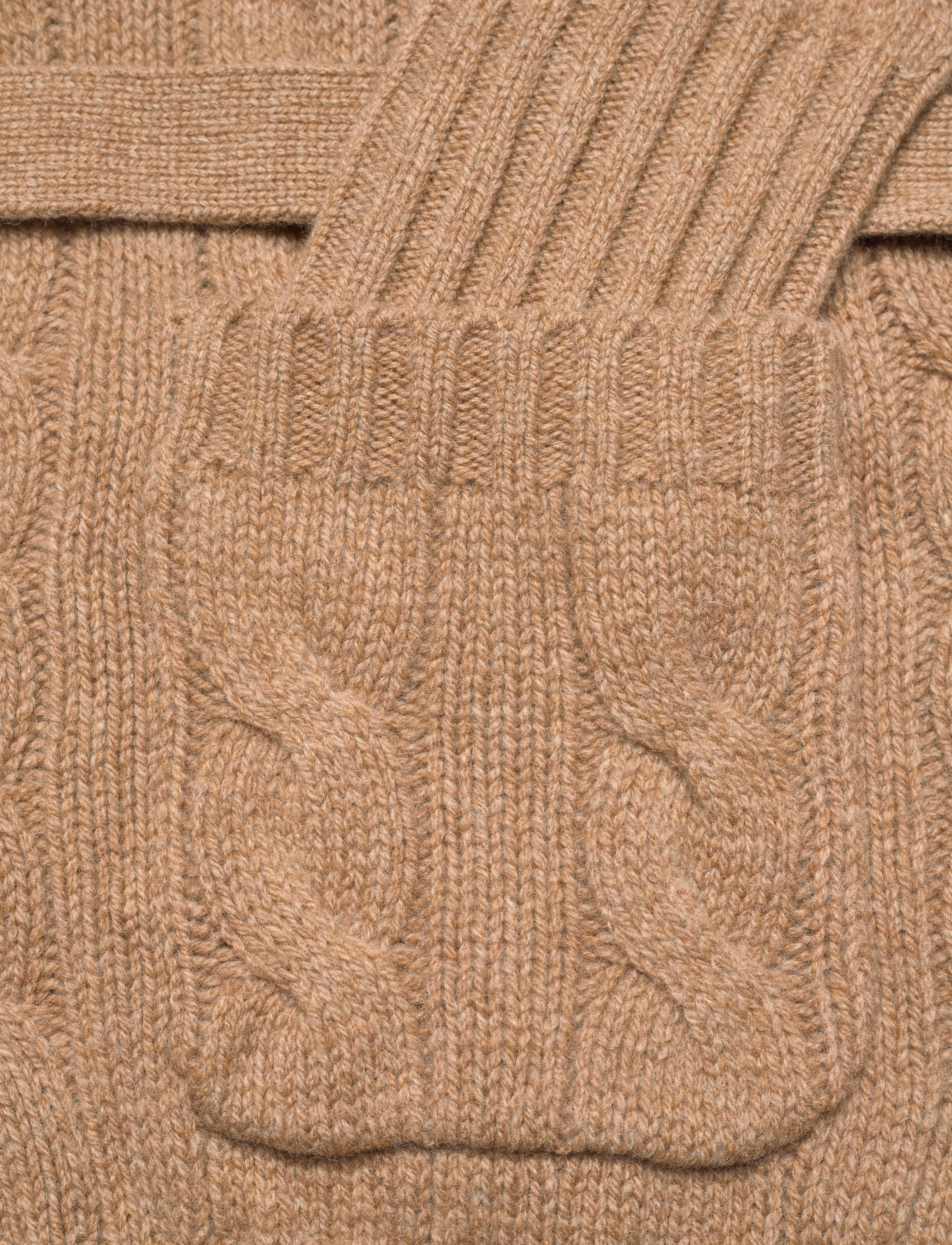 Polo Ralph Lauren - Belted Cable-Knit Wool-Cashmere Cardigan - collection camel - 5
