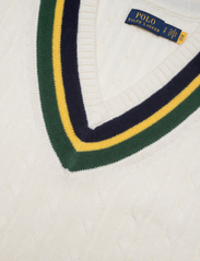 Polo Ralph Lauren - Cable-Knit Cricket Midi Sweater Dress - megztos suknelės - cream multi - 5