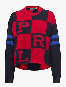 Logo Cropped Boxy Fit Wool Sweater, Polo Ralph Lauren