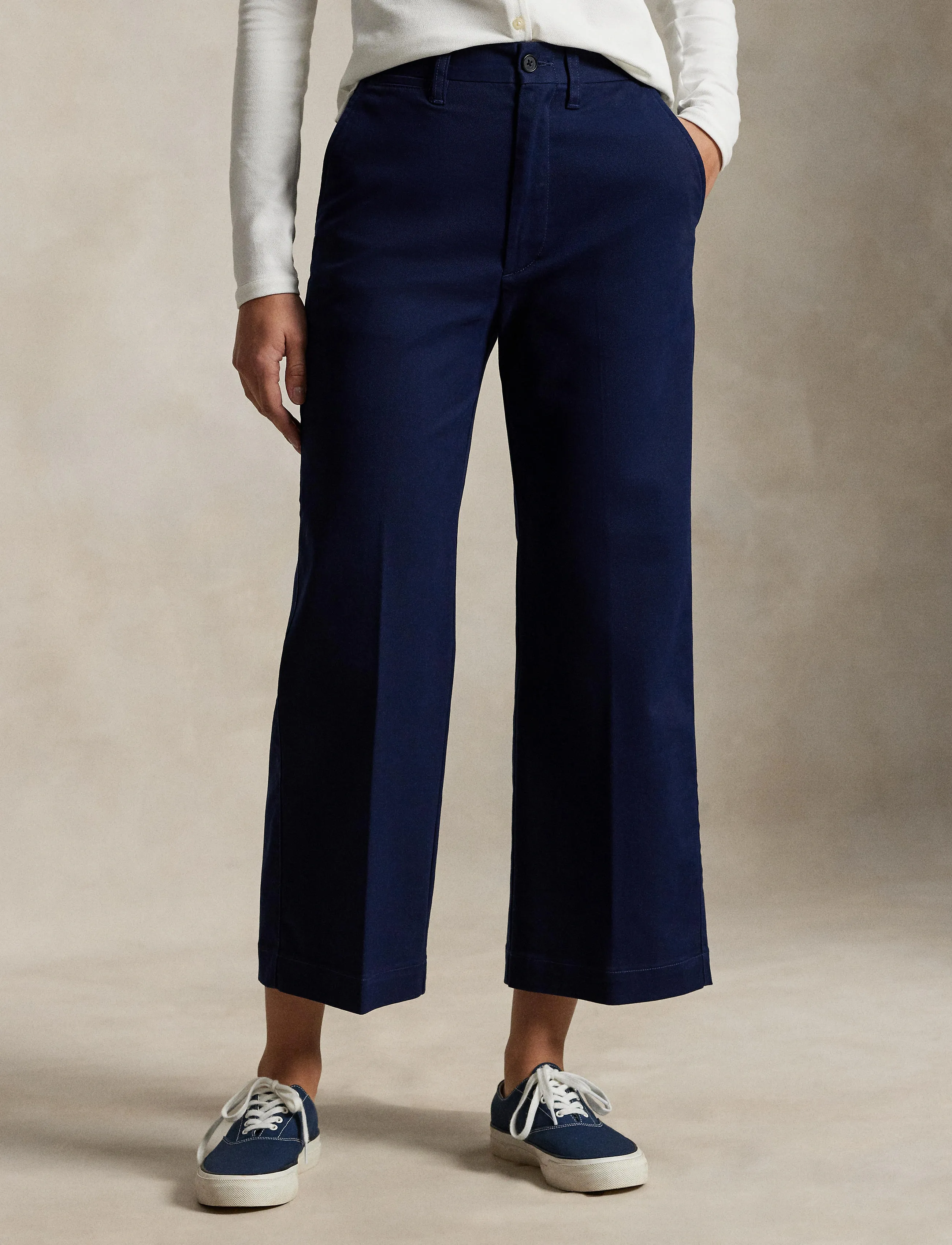 Polo Ralph Lauren - Chino Wide-Leg Pant - pantalons larges - newport navy - 3