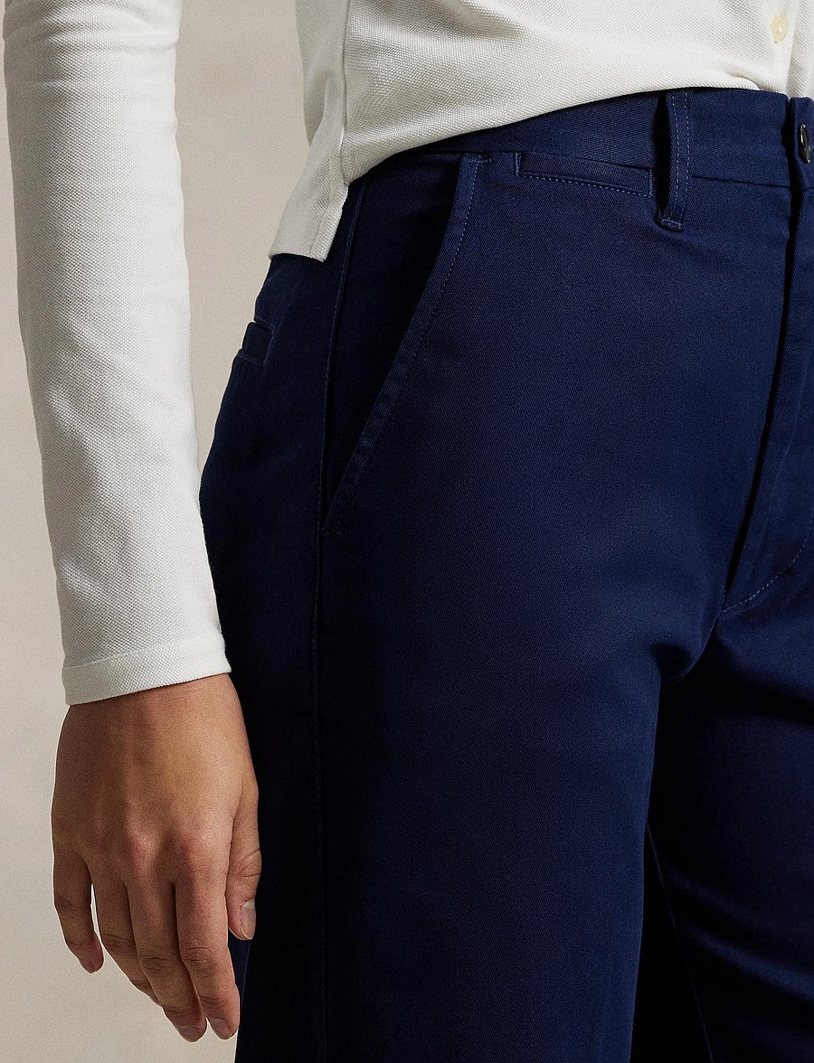 Polo Ralph Lauren - Chino Wide-Leg Pant - pantalons larges - newport navy - 4