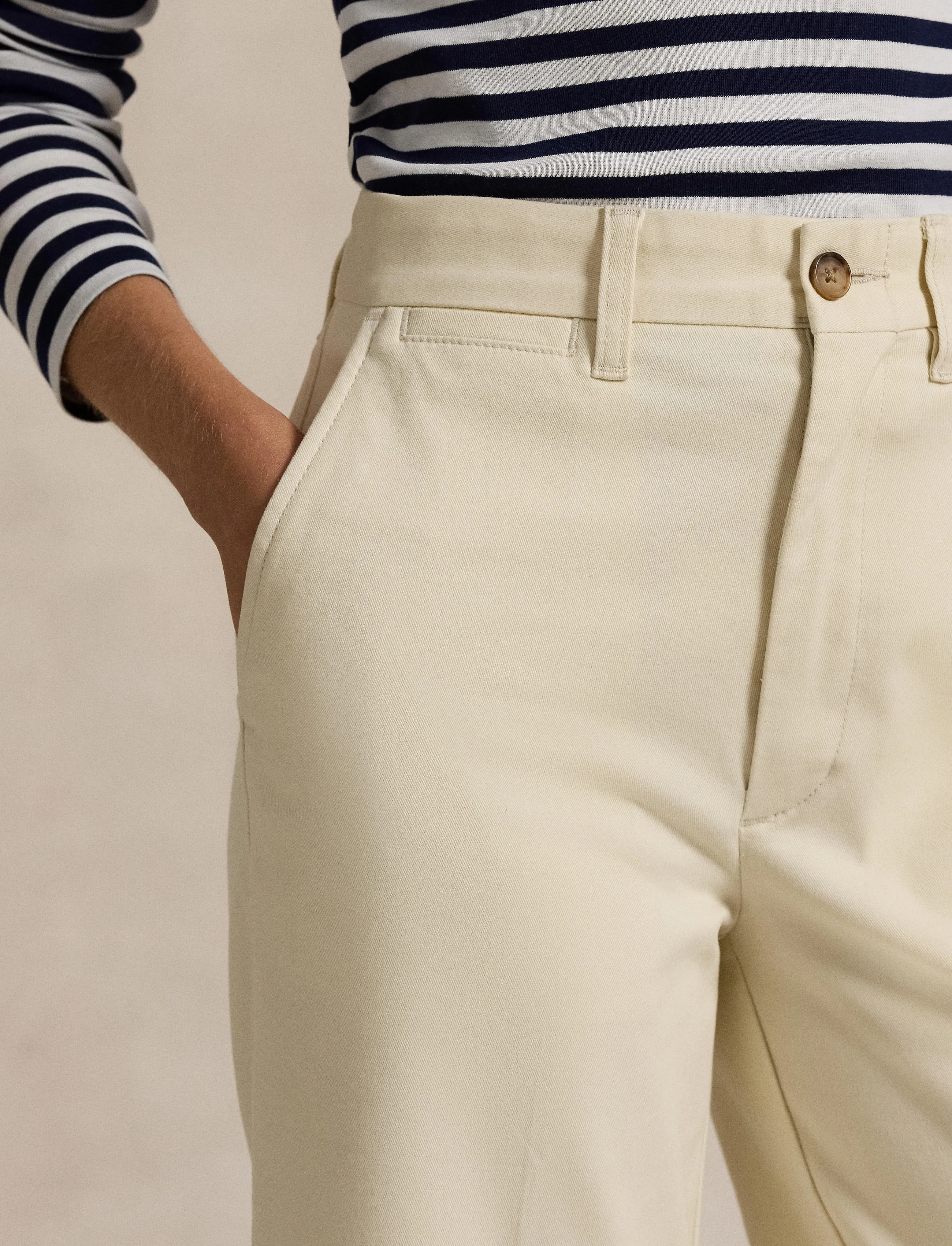 Polo Ralph Lauren - Chino Wide-Leg Pant - pantalons larges - sand - 4