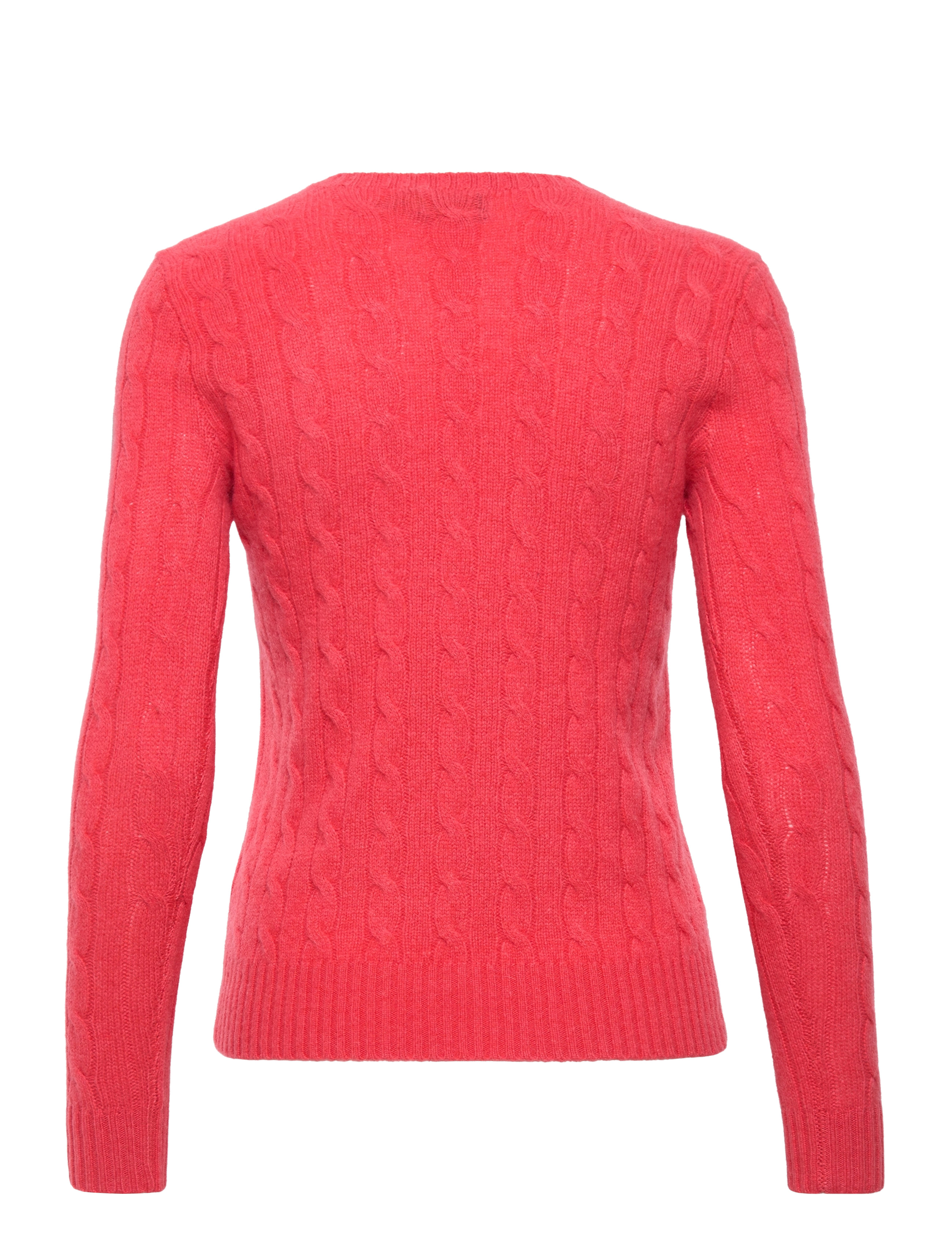 Polo Ralph Lauren - Cable Wool-Cashmere Crewneck Sweater - spring red - 1
