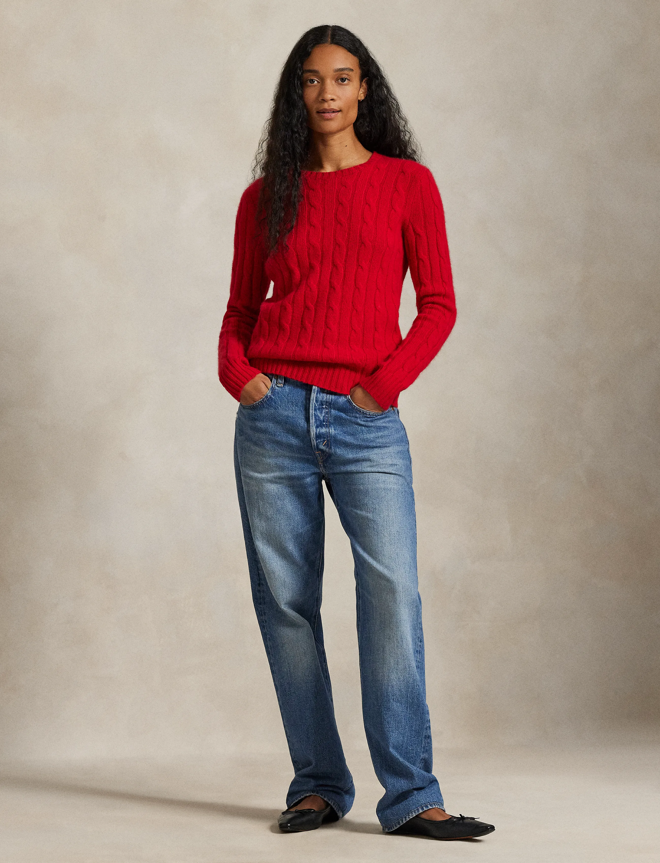 Polo Ralph Lauren - Cable-Knit Cashmere Sweater - rl2000 red - 2