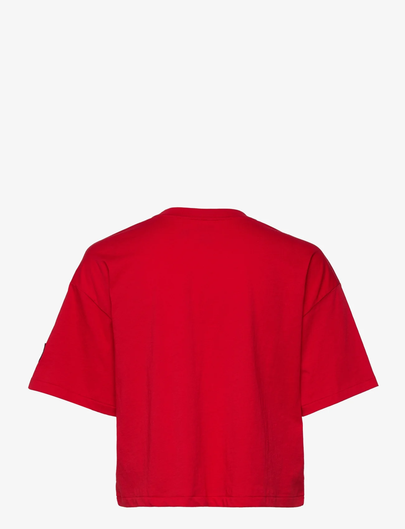 Polo Ralph Lauren - Logo Graphic Cropped Jersey Tee - marškinėliai - rl 2000 red - 1
