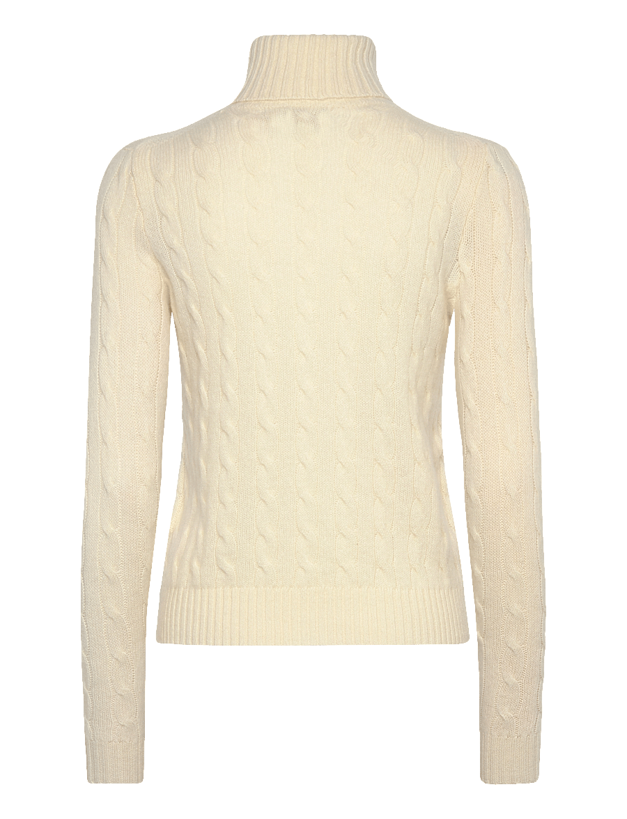 Polo Ralph Lauren - Wool-Cashmere Cable Turtleneck Sweater - kashmir - authentic cream - 2