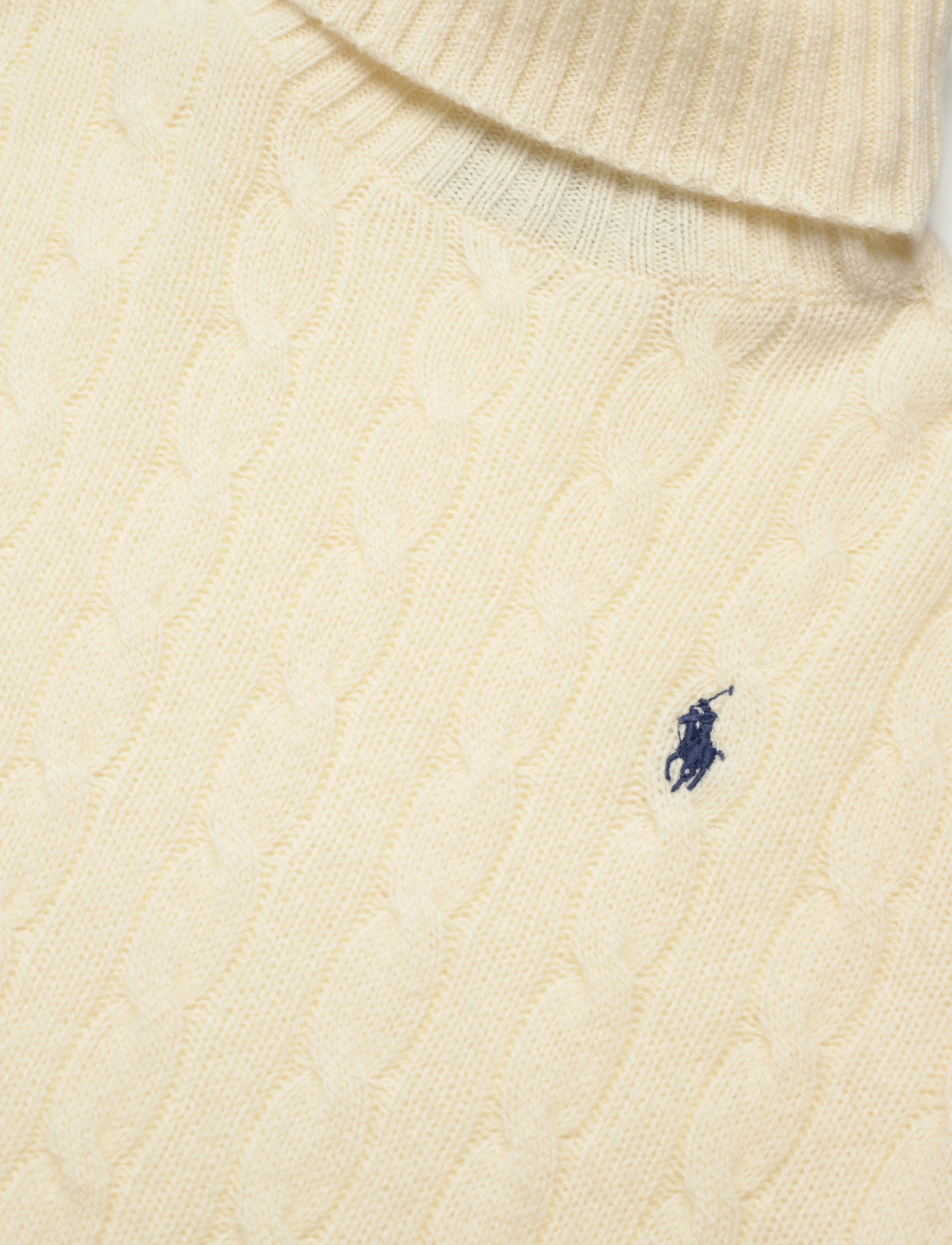 Polo Ralph Lauren - Wool-Cashmere Cable Turtleneck Sweater - kaschmir - authentic cream - 3