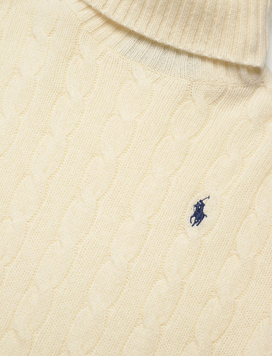 Polo Ralph Lauren - Wool-Cashmere Cable Turtleneck Sweater - kashmir - authentic cream - 3