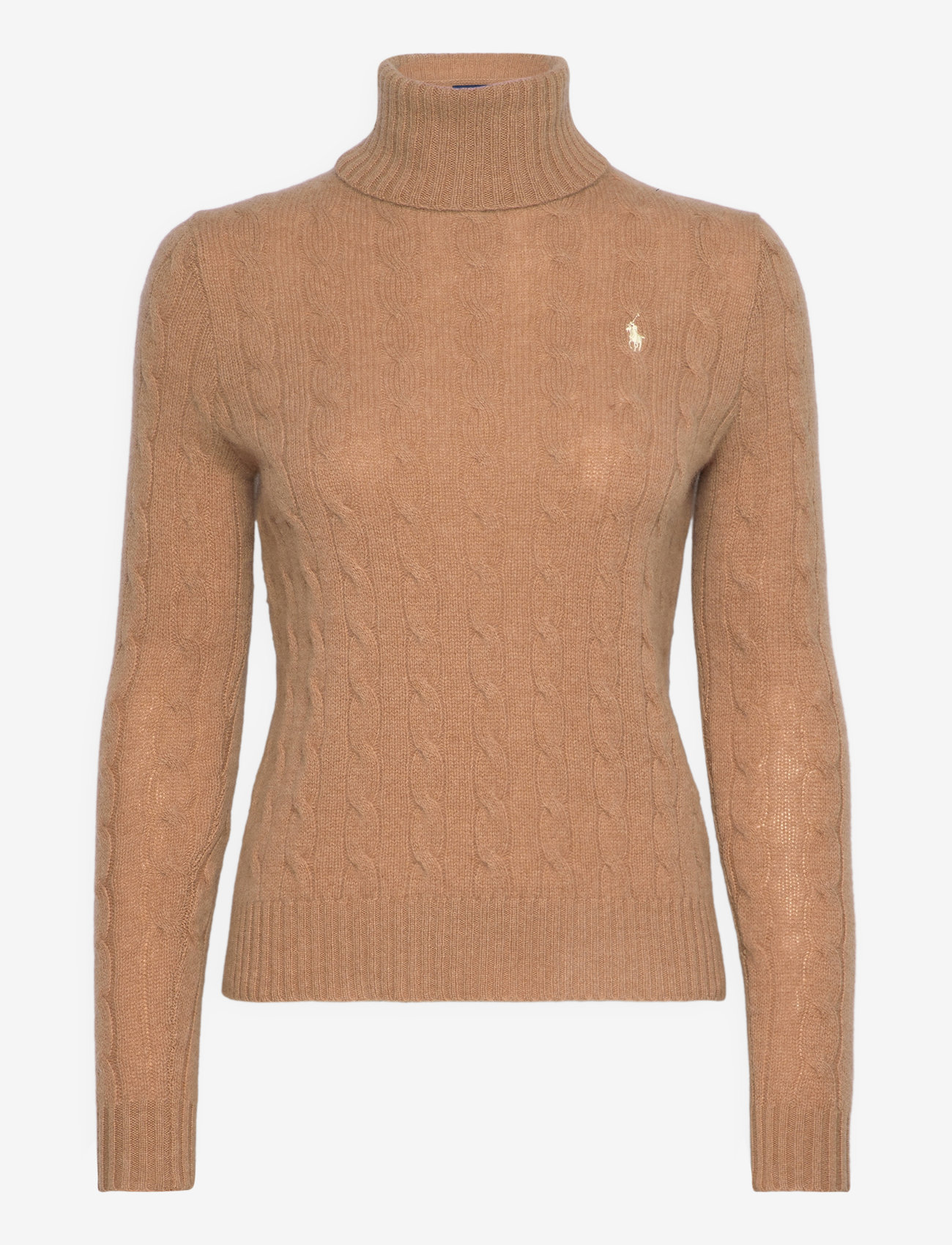 Polo Ralph Lauren - Wool-Cashmere Cable Turtleneck Sweater - tröjor - collection camel - 1