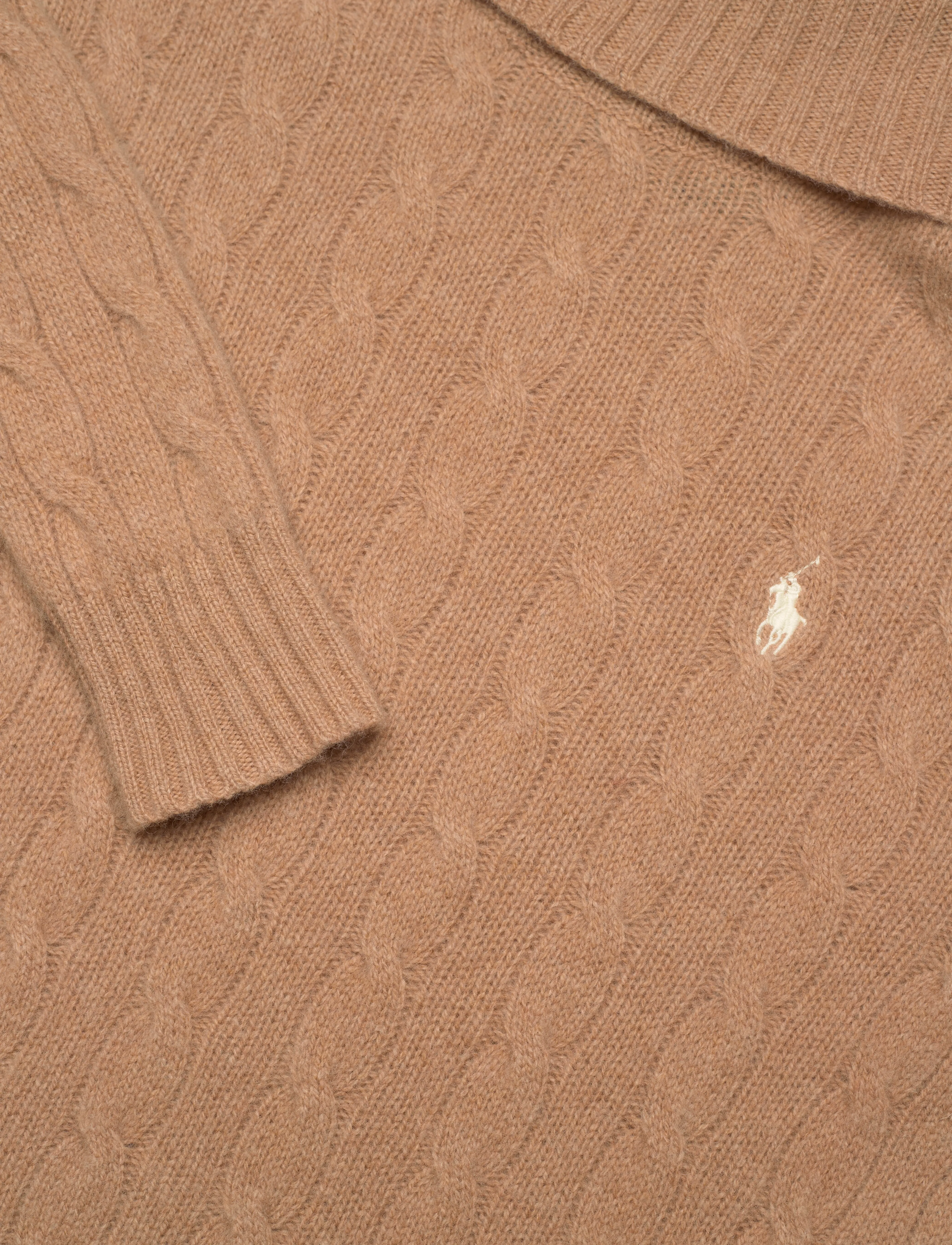Polo Ralph Lauren - Wool-Cashmere Cable Turtleneck Sweater - kaschmir - collection camel - 3