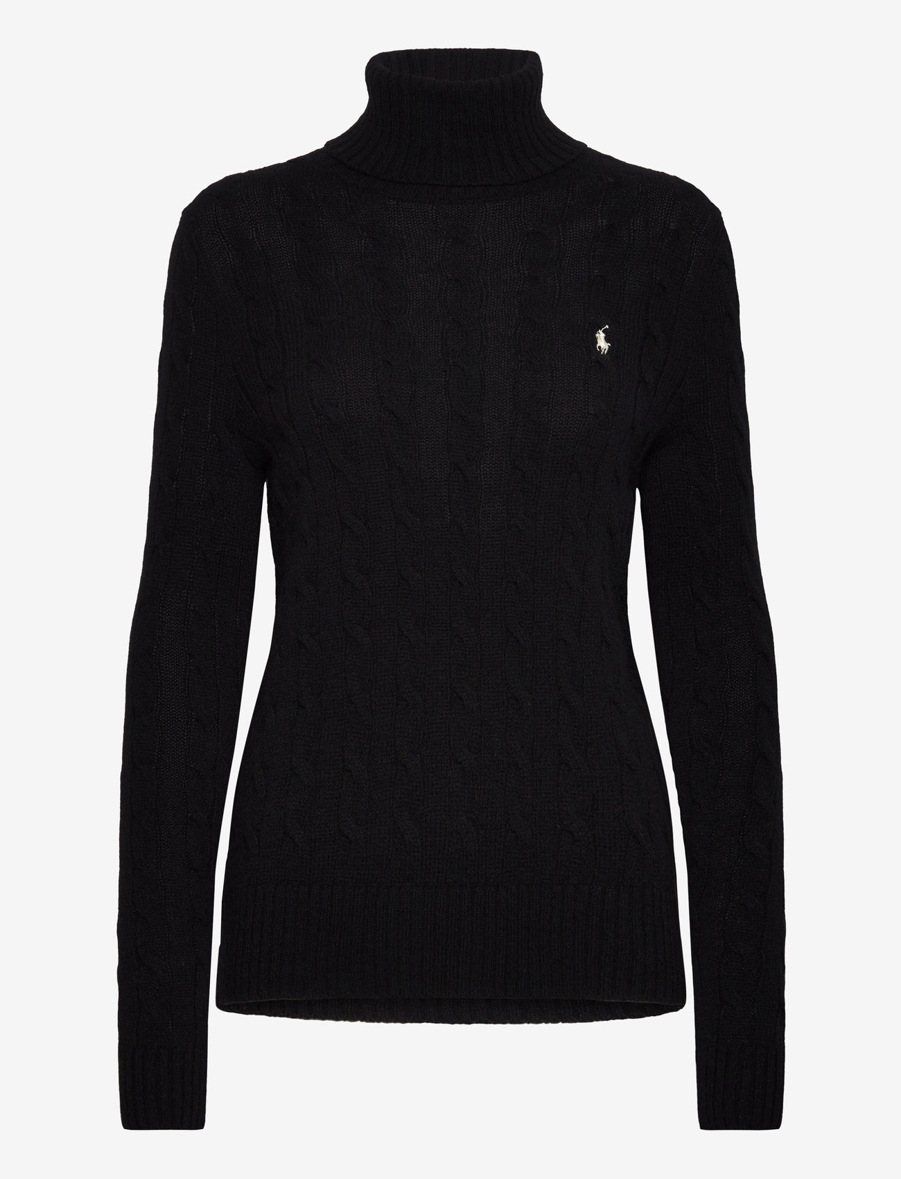 Polo Ralph Lauren - Wool-Cashmere Cable Turtleneck Sweater - sweaters - polo black - 0