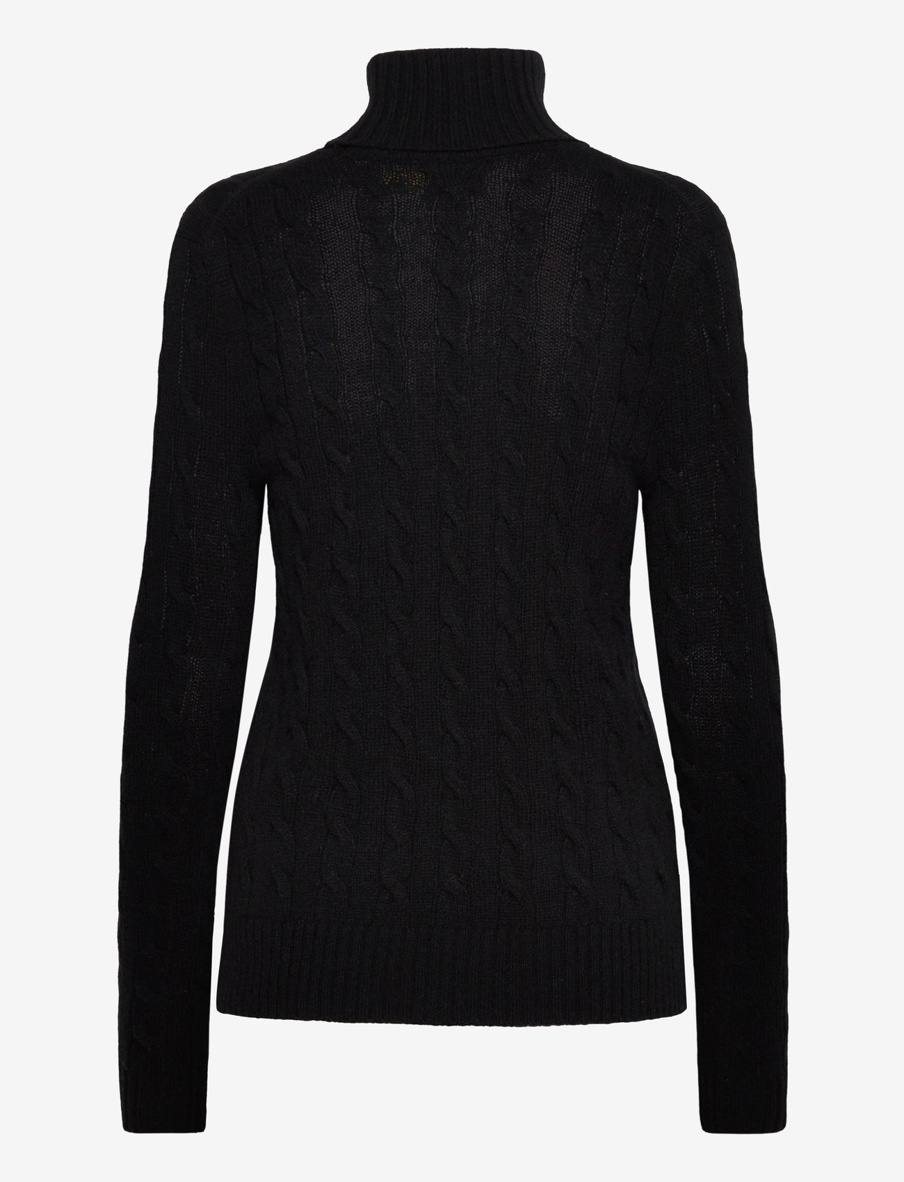Polo Ralph Lauren - Wool-Cashmere Cable Turtleneck Sweater - sweaters - polo black - 1