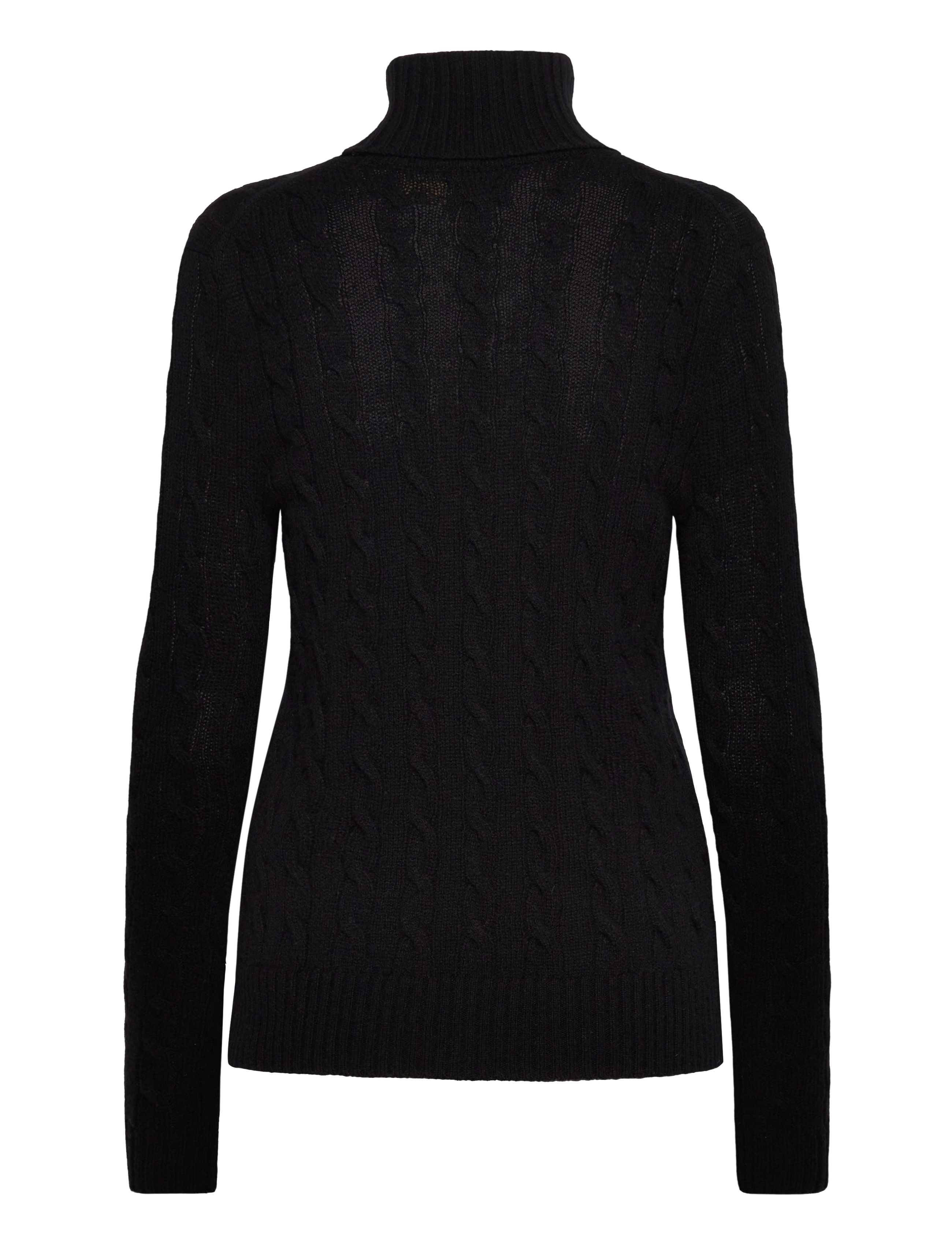 Polo Ralph Lauren - Wool-Cashmere Cable Turtleneck Sweater - cashmere - polo black - 1
