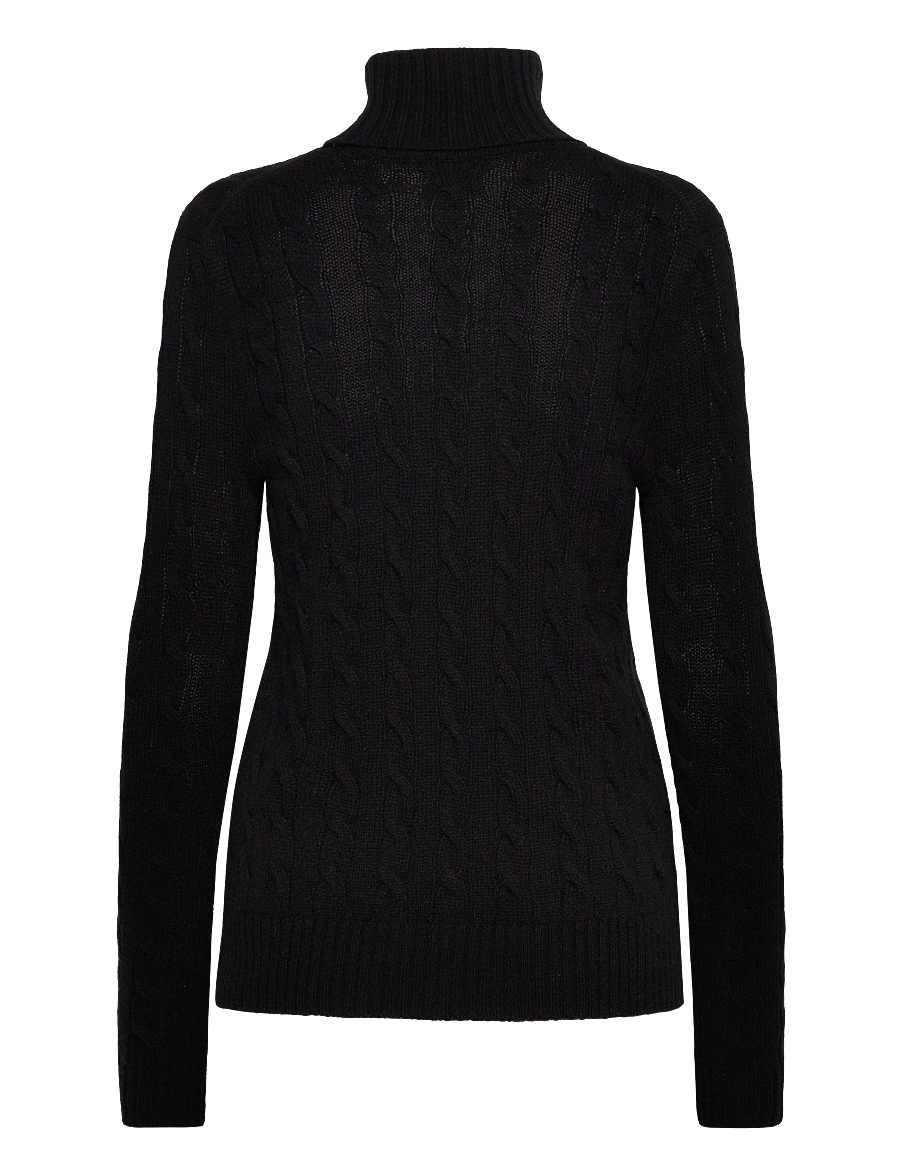Polo Ralph Lauren - Wool-Cashmere Cable Turtleneck Sweater - kashmir - polo black - 1