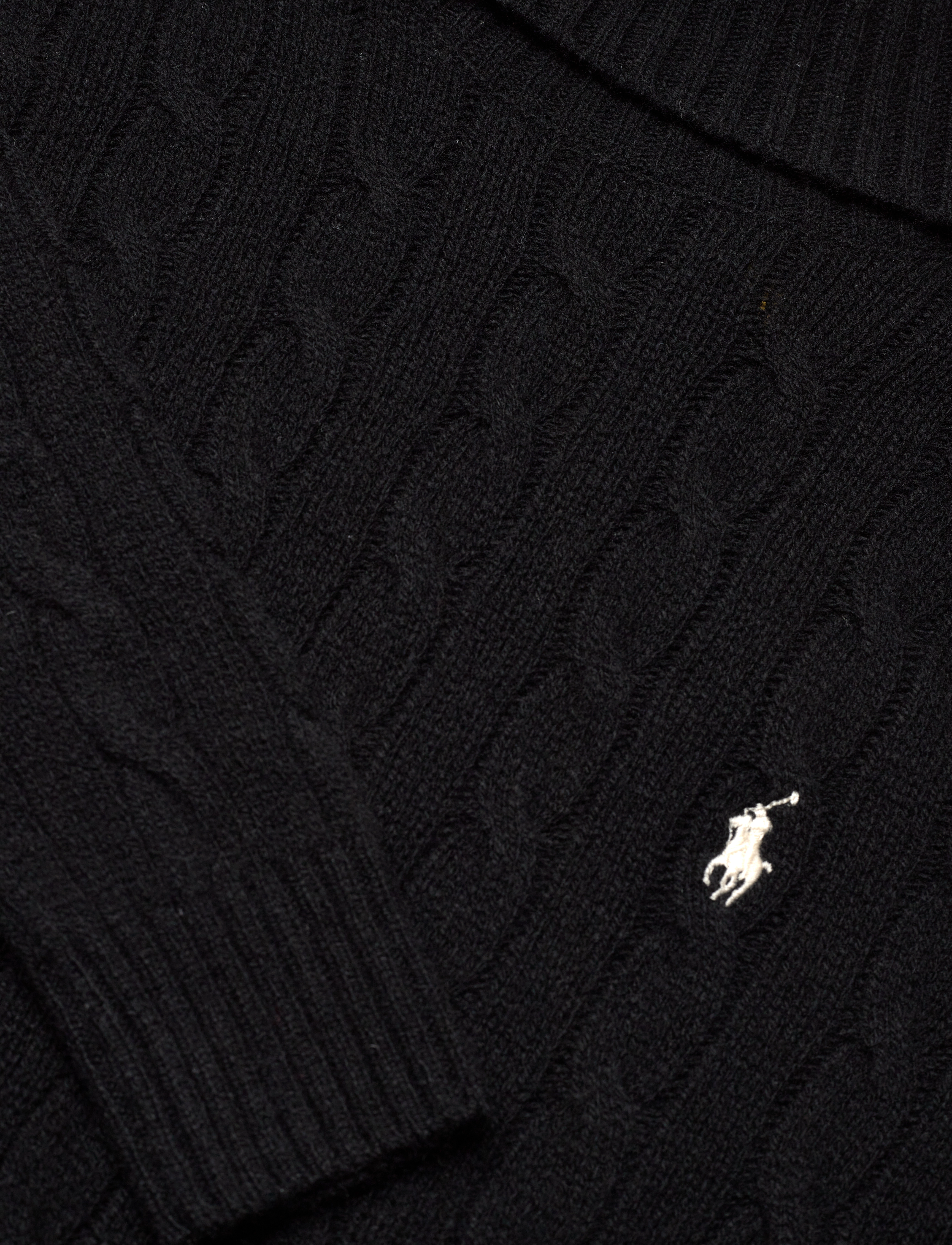 Polo Ralph Lauren - Wool-Cashmere Cable Turtleneck Sweater - kashmir - polo black - 2