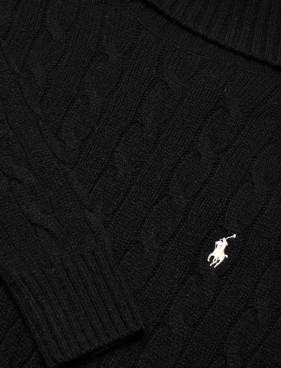 Polo Ralph Lauren - Wool-Cashmere Cable Turtleneck Sweater - kashmir - polo black - 2