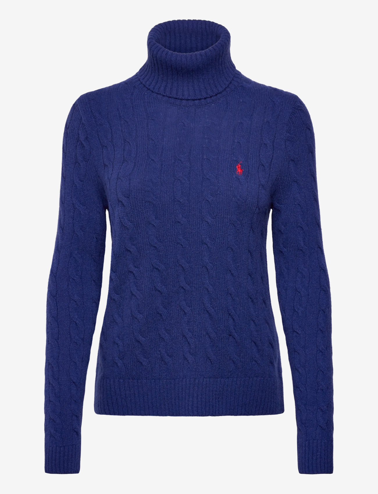 Polo Ralph Lauren - Wool-Cashmere Cable Turtleneck Sweater - tröjor - winter night navy - 0