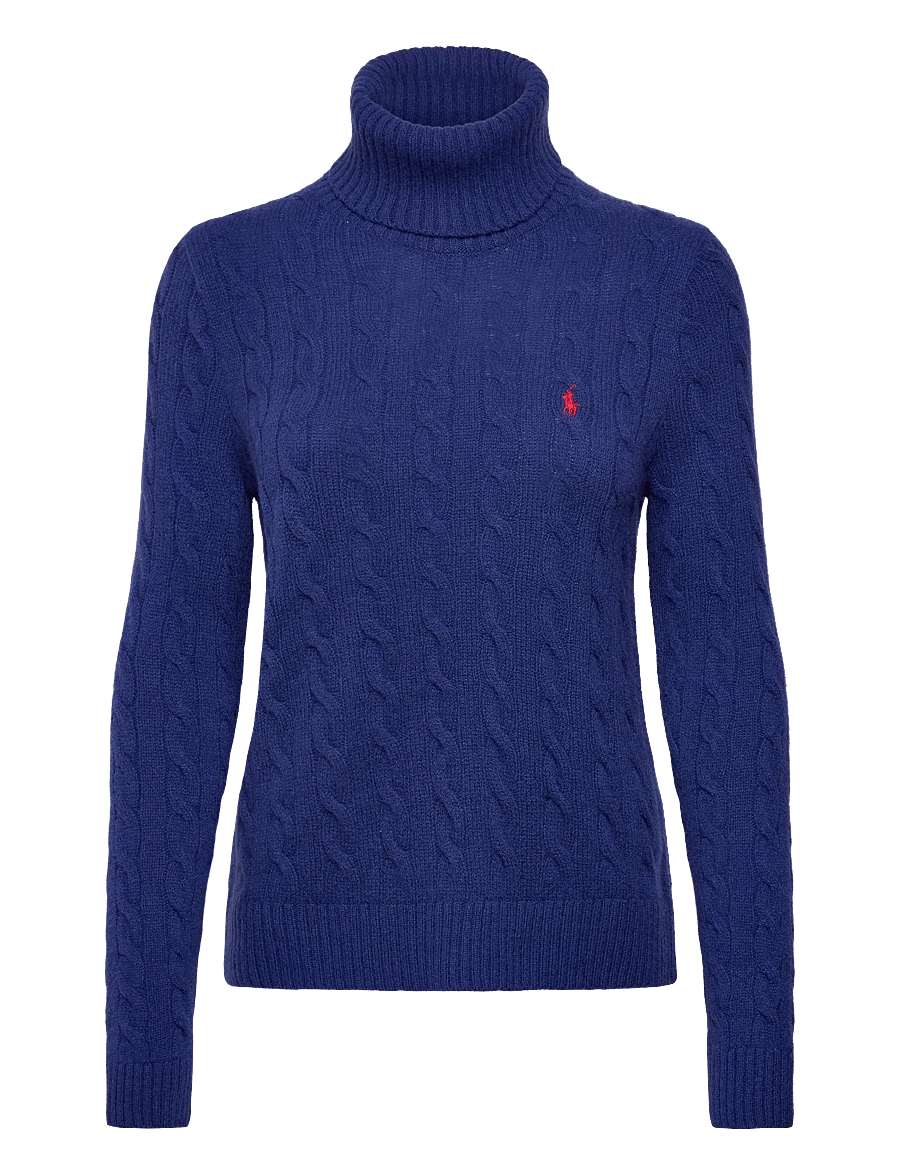 Polo Ralph Lauren - Wool-Cashmere Cable Turtleneck Sweater - cachemire - winter night navy - 0