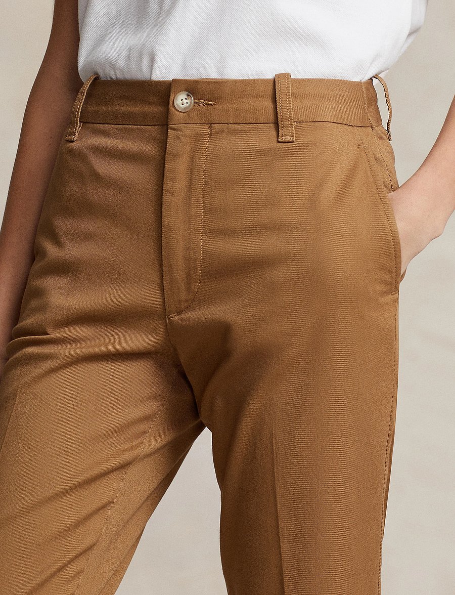 Polo Ralph Lauren - Cropped Slim Fit Twill Chino Pant - chinos - montana khaki - 3