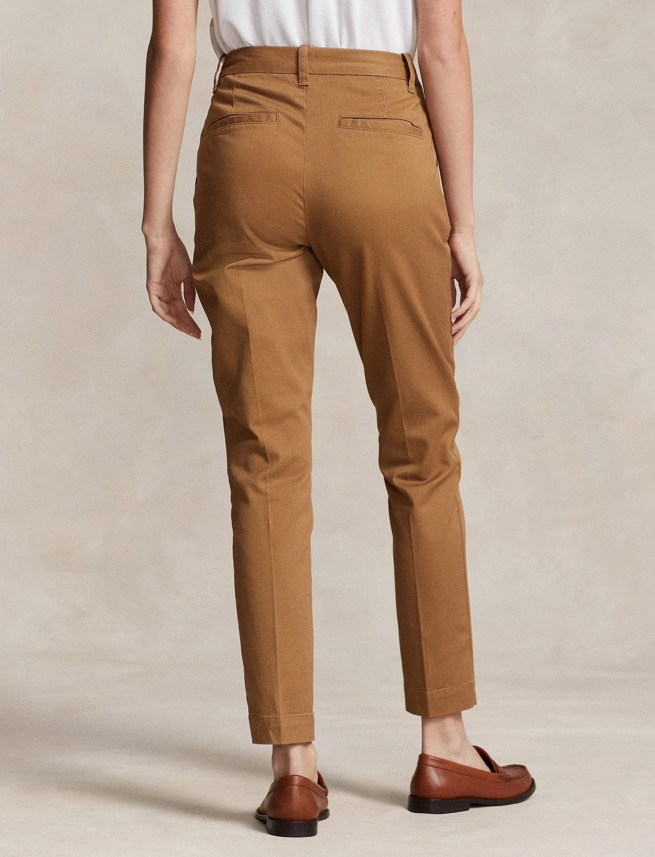 Polo Ralph Lauren - Cropped Slim Fit Twill Chino Pant - chinos - montana khaki - 4