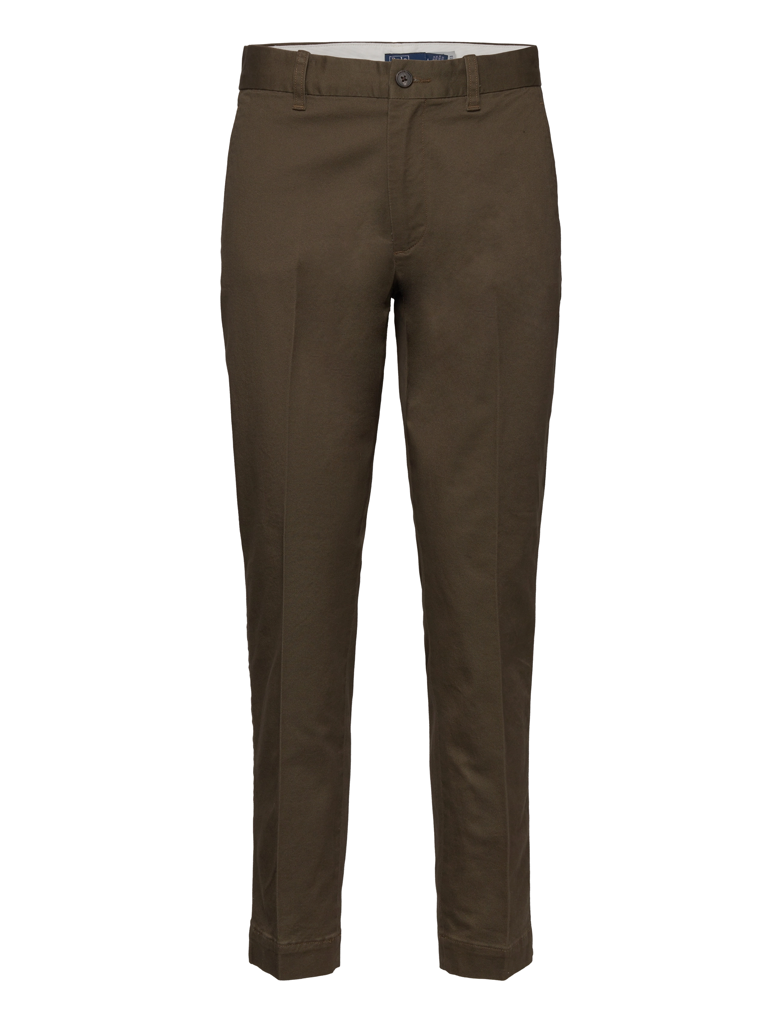Polo Ralph Lauren Cropped Slim Fit Twill Chino Pant - Polo Ralph Lauren - OUTDOORS OLIVE / brown