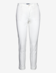 Cropped Slim Fit Twill Chino Pant - WARM WHITE