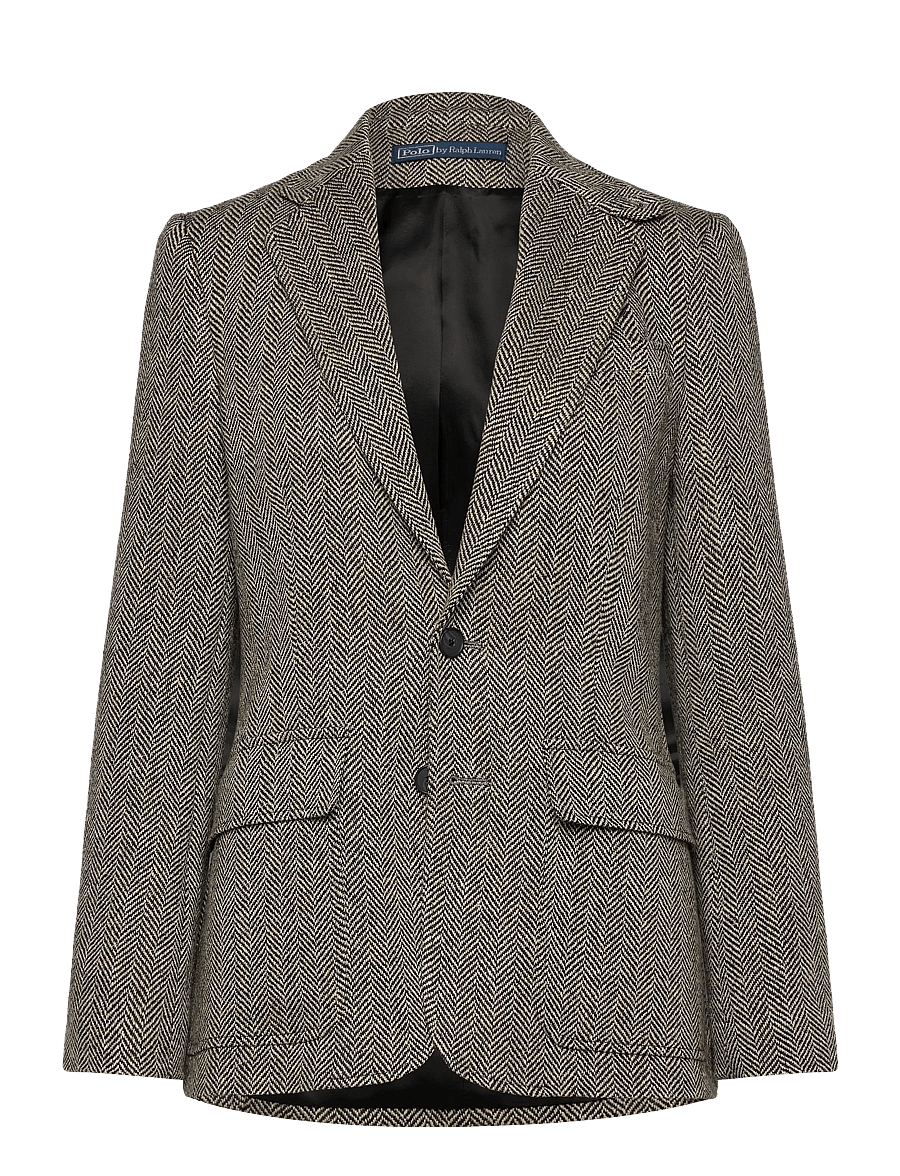 Polo Ralph Lauren - 5.9/1 LN SLK BLD HB-BLZ - blazers à fermeture droite - black/cream herri - 1