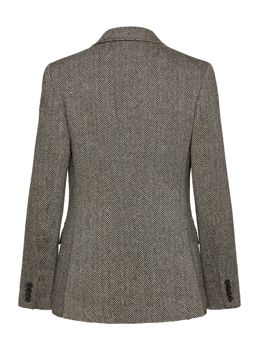 Polo Ralph Lauren - 5.9/1 LN SLK BLD HB-BLZ - blazers à fermeture droite - black/cream herri - 2