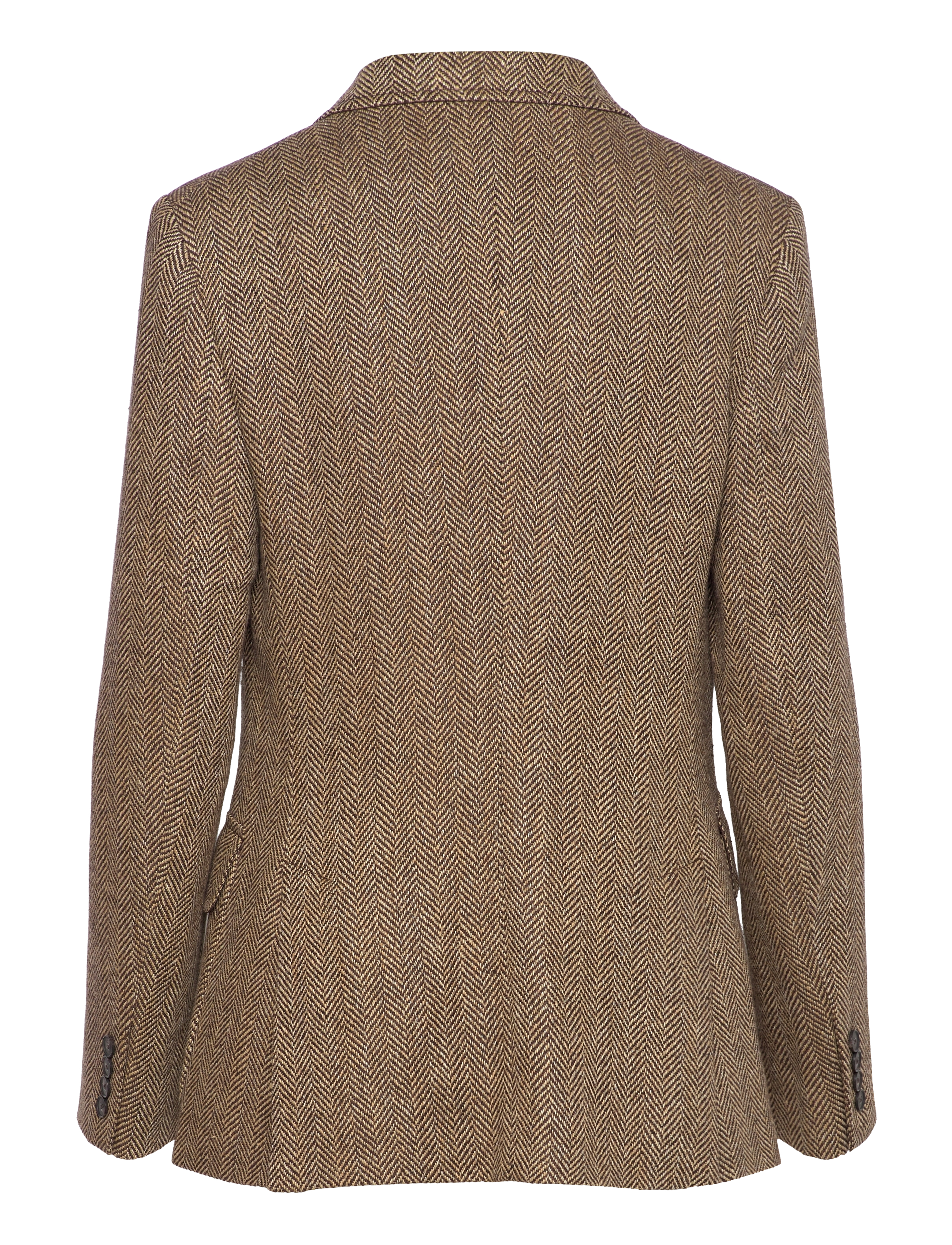 Polo Ralph Lauren - 5.9/1 LN SLK BLD HB-BLZ - blazers à fermeture droite - brown/cream herri - 2