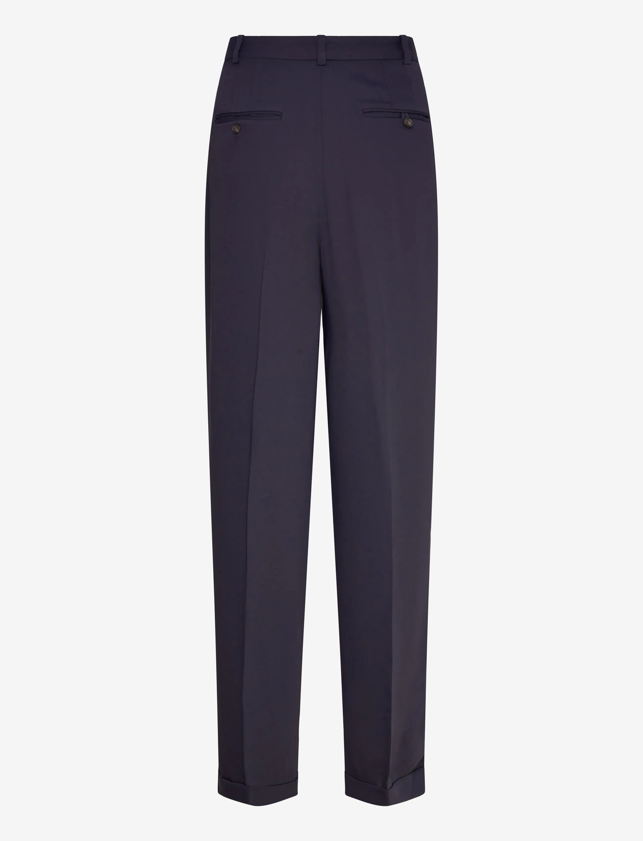 Polo Ralph Lauren - Pleated Straight-Leg Pant - tailored trousers - navy - 1