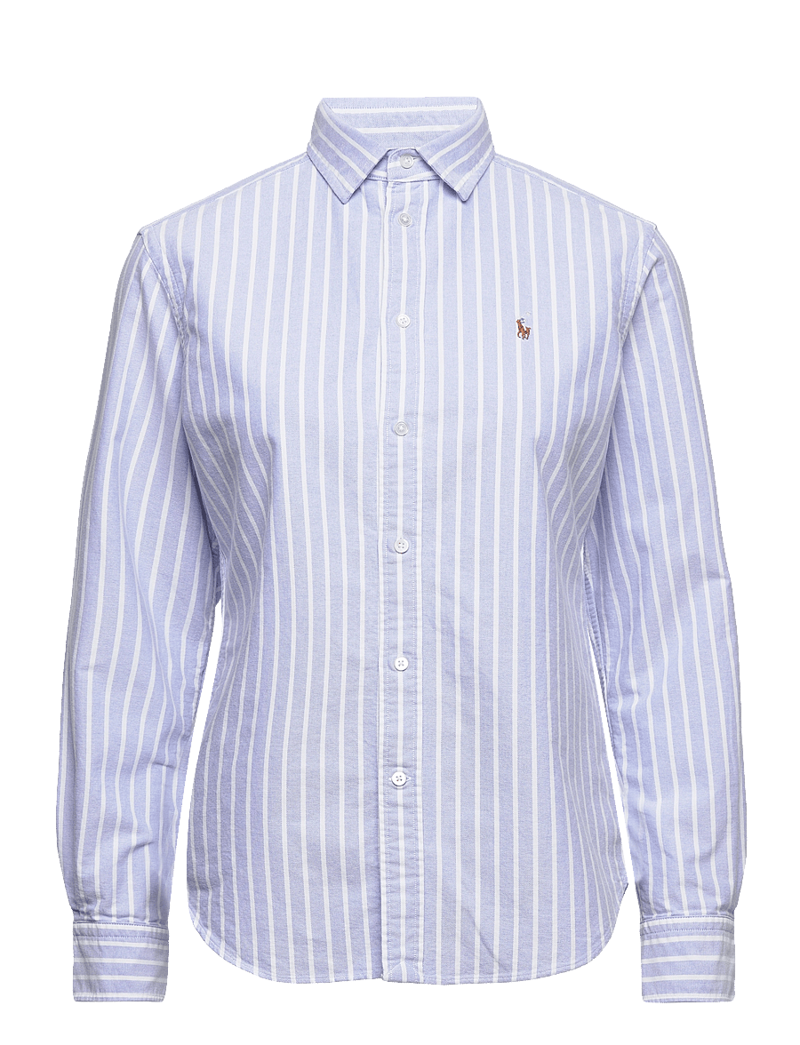 Polo Ralph Lauren - Slim Fit Striped Oxford Shirt - denimskjorter - 1153 harbor islan - 1