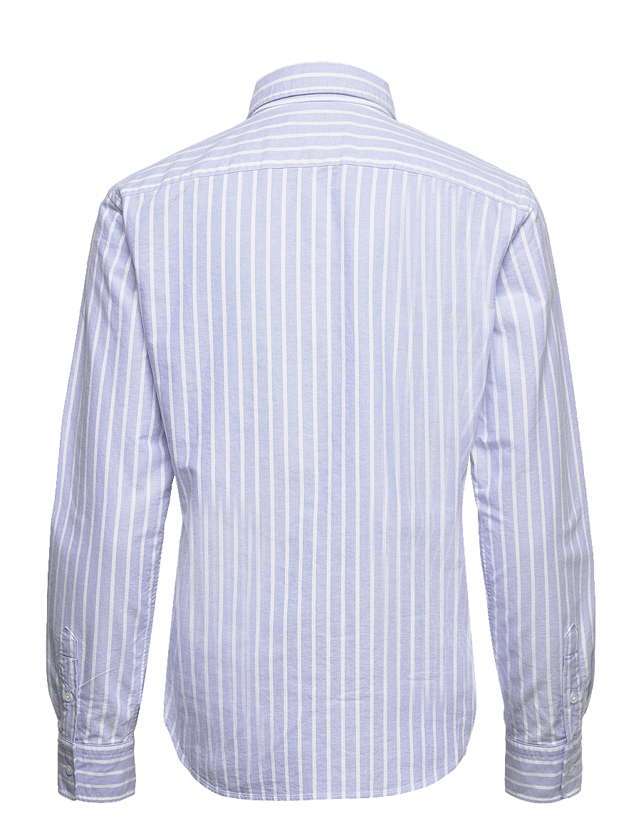 Polo Ralph Lauren - Slim Fit Striped Oxford Shirt - denimskjorter - 1153 harbor islan - 2
