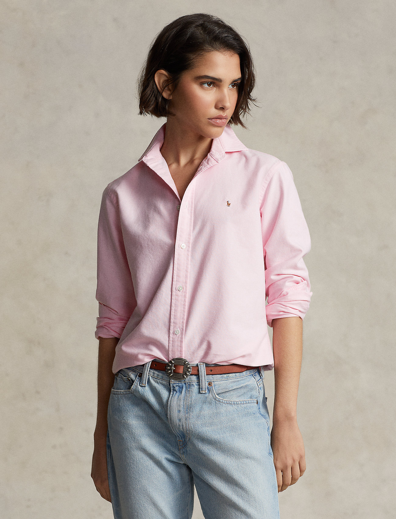 Polo Ralph Lauren - Classic Fit Oxford Shirt - langärmlige hemden - bath pink - 0