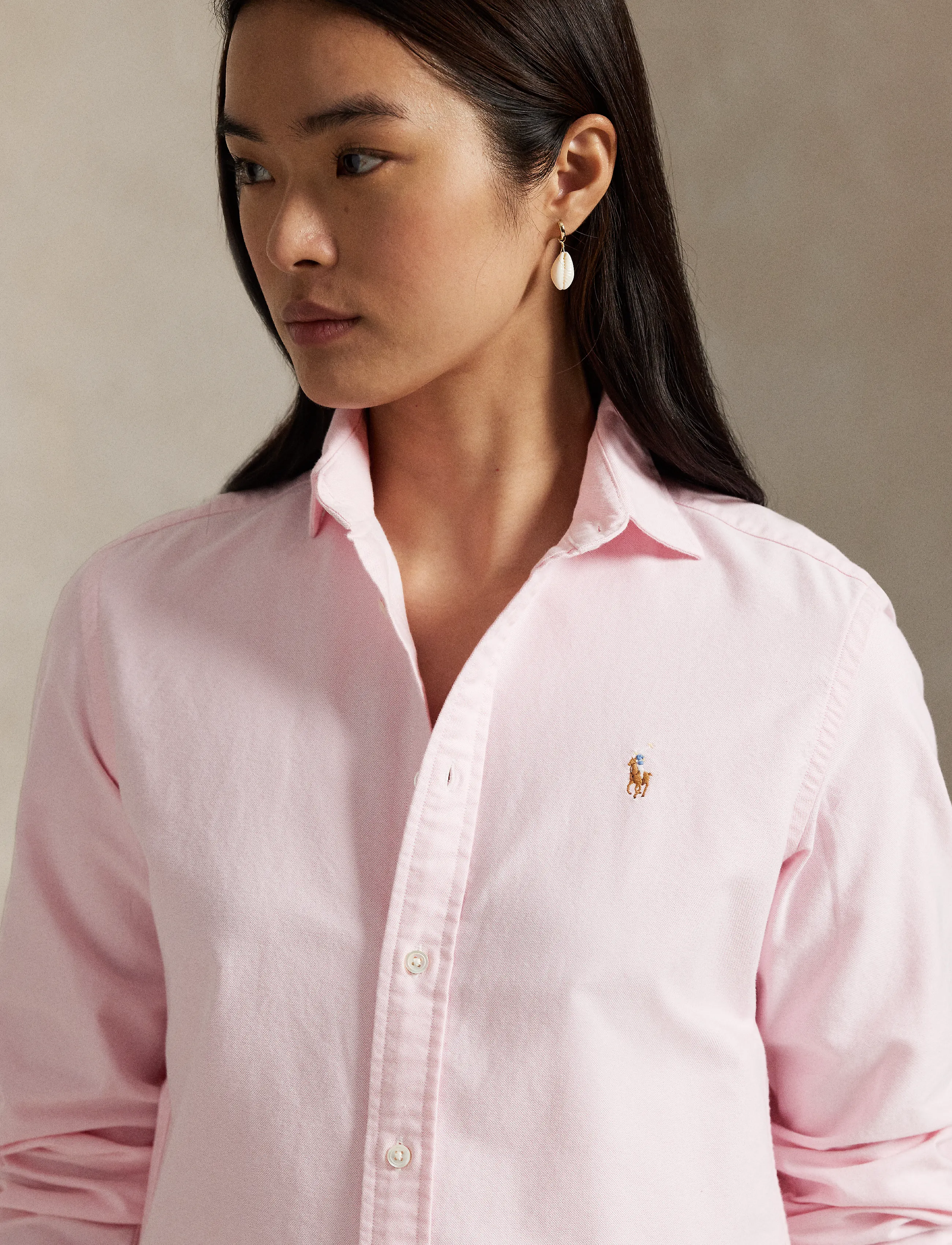 Polo Ralph Lauren - Slim Fit Oxford Shirt - langærmede skjorter - bath pink - 5