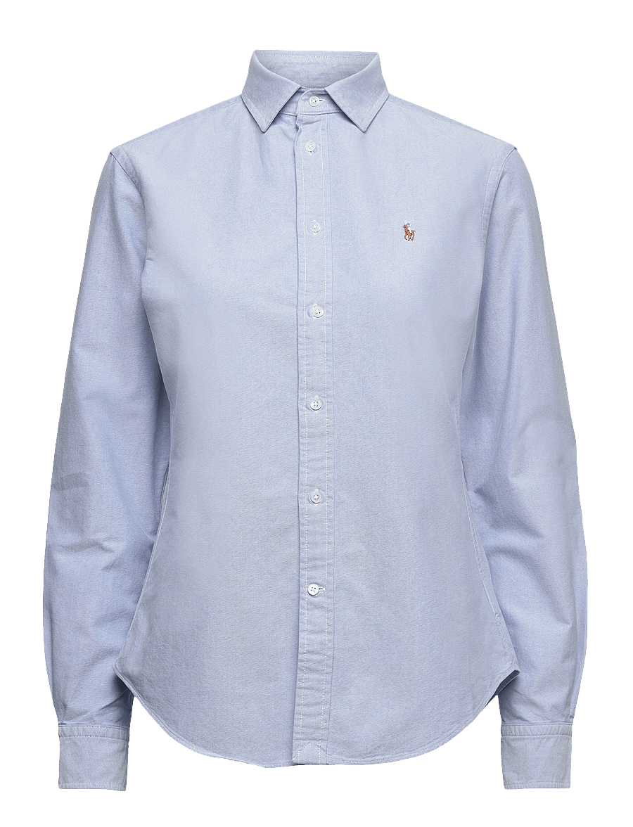 Polo Ralph Lauren - Slim Fit Striped Oxford Shirt - denimskjorter - bsr blue - 1