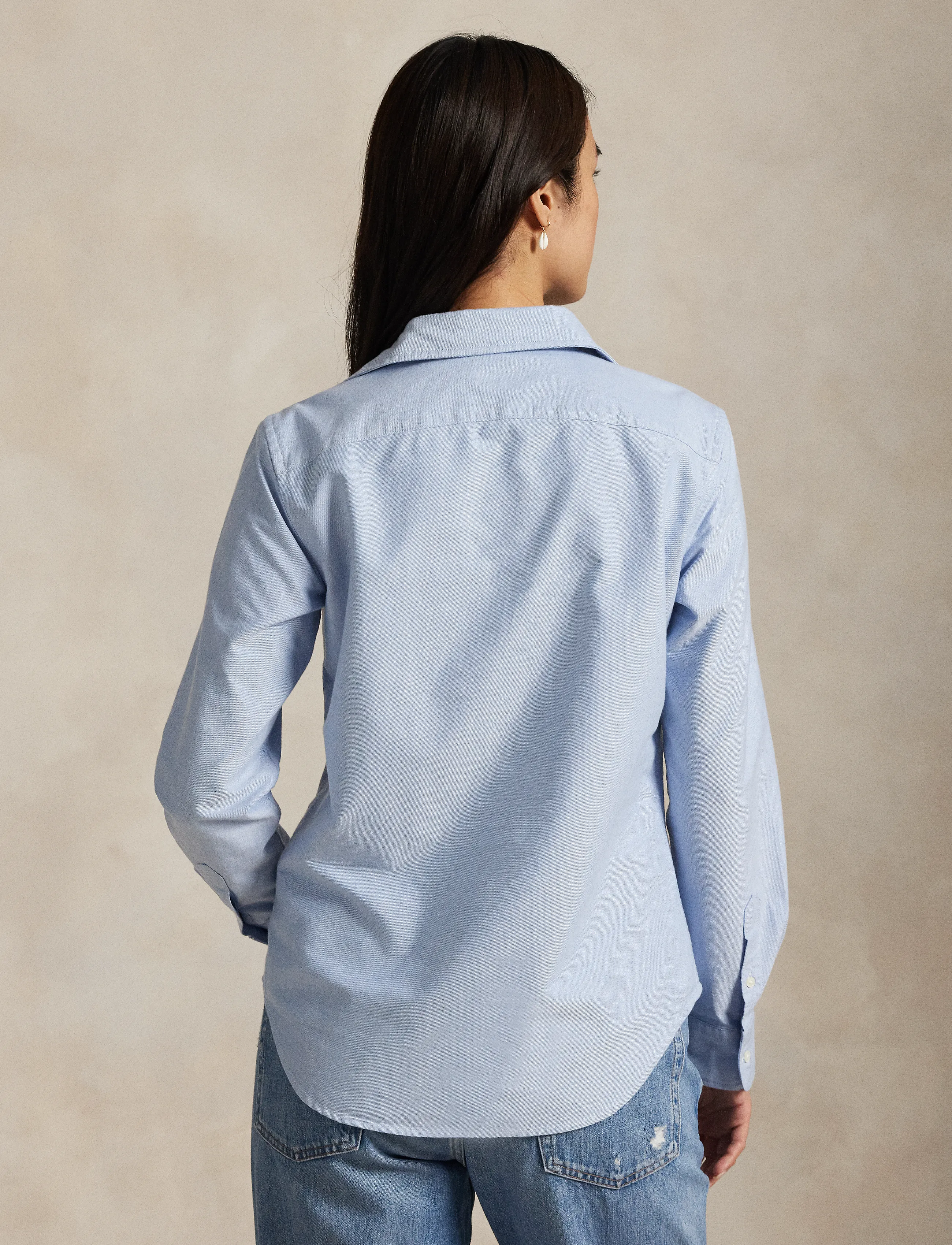 Polo Ralph Lauren - Slim Fit Striped Oxford Shirt - denimskjorter - bsr blue - 3