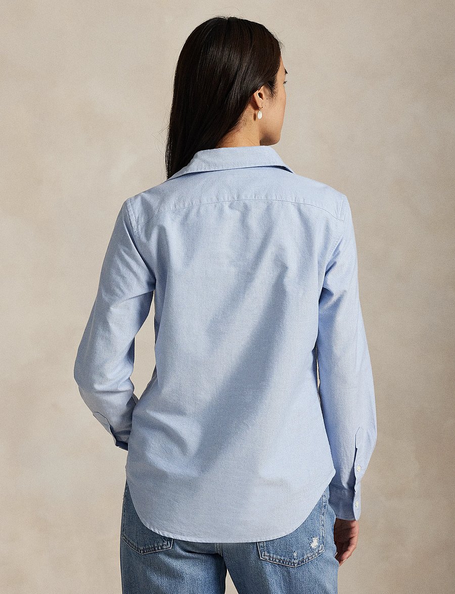 Polo Ralph Lauren - Slim Fit Striped Oxford Shirt - denimskjorter - bsr blue - 3